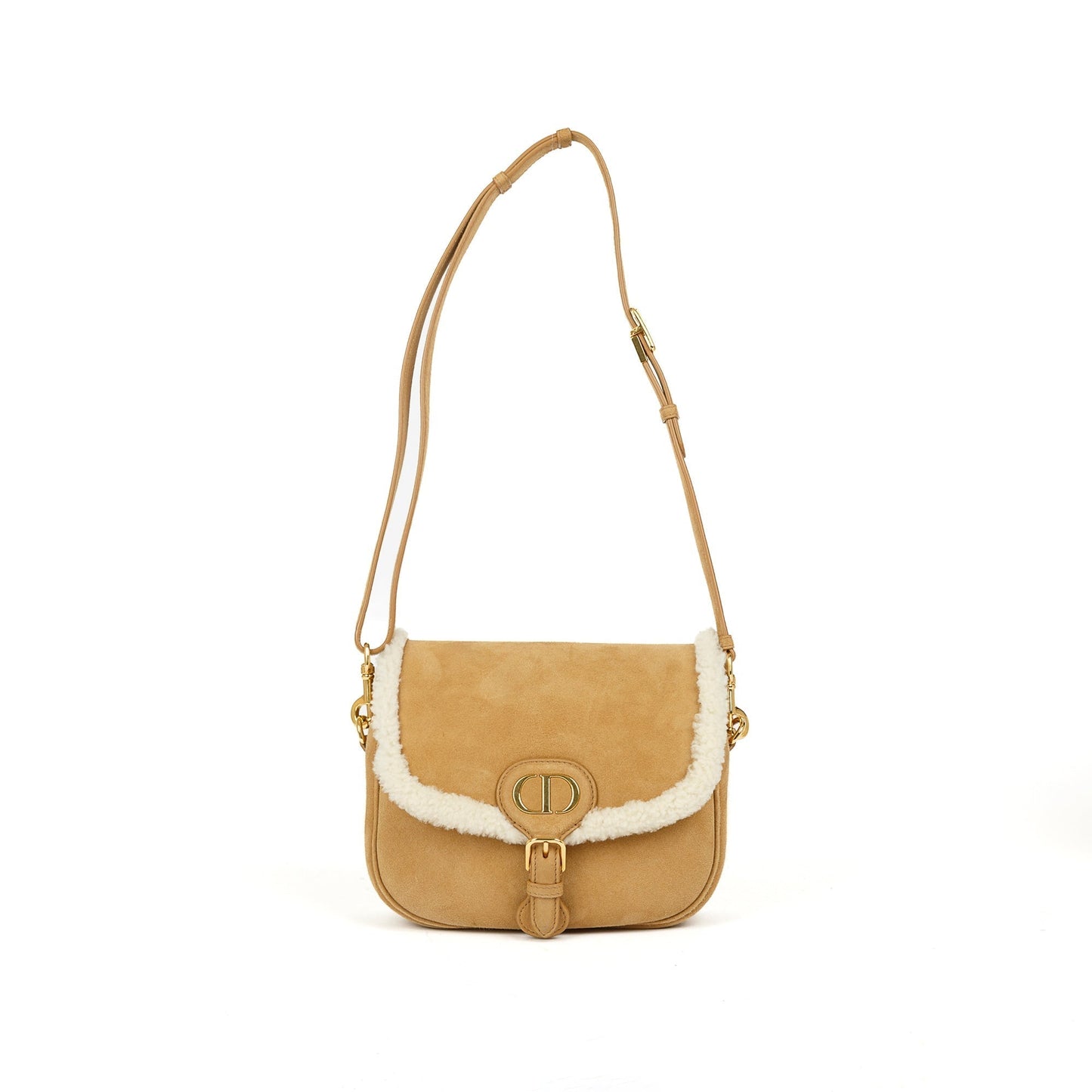 Dior Christian Shearling Bobby Crossbody Bag Small