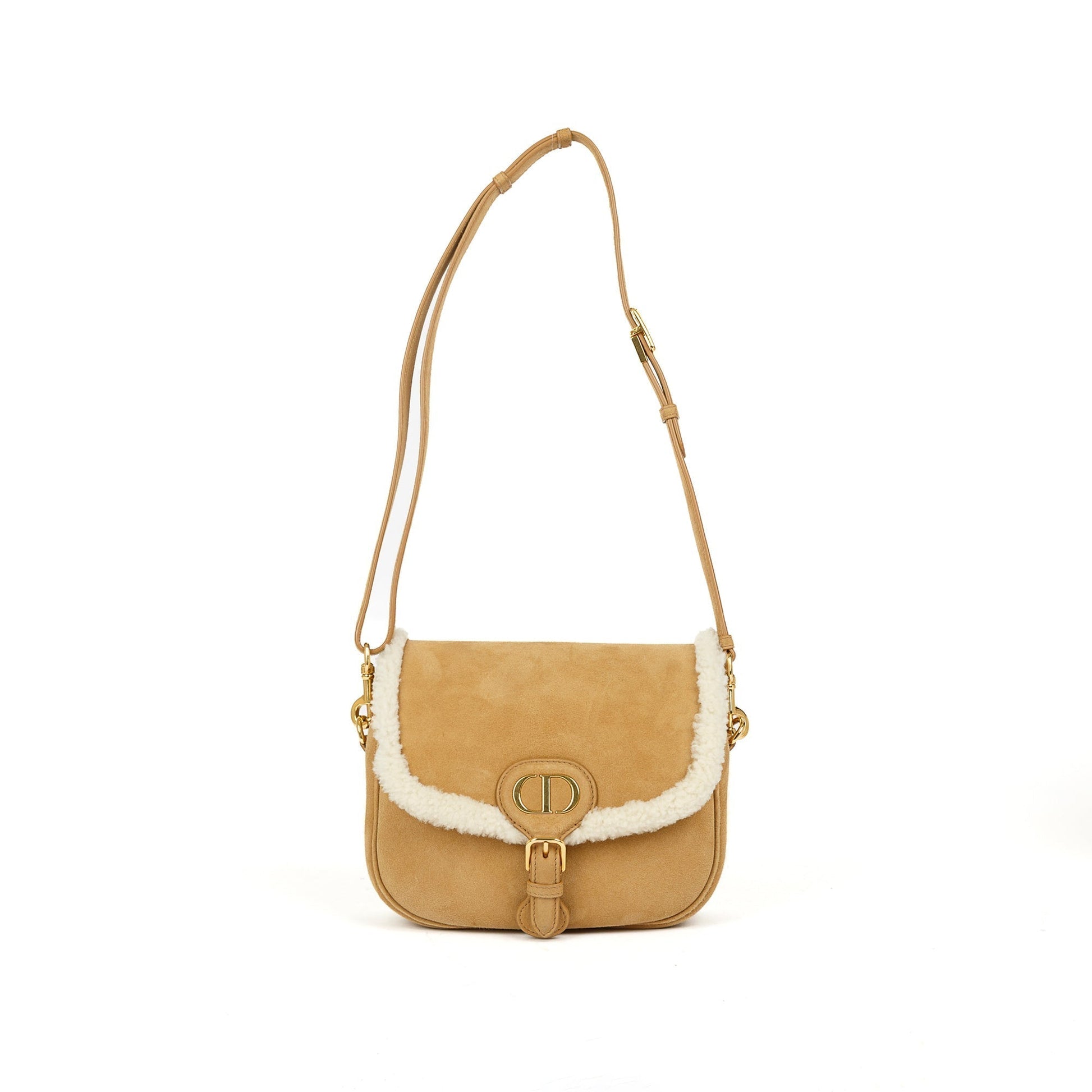 Dior Christian Shearling Bobby Crossbody Bag Small