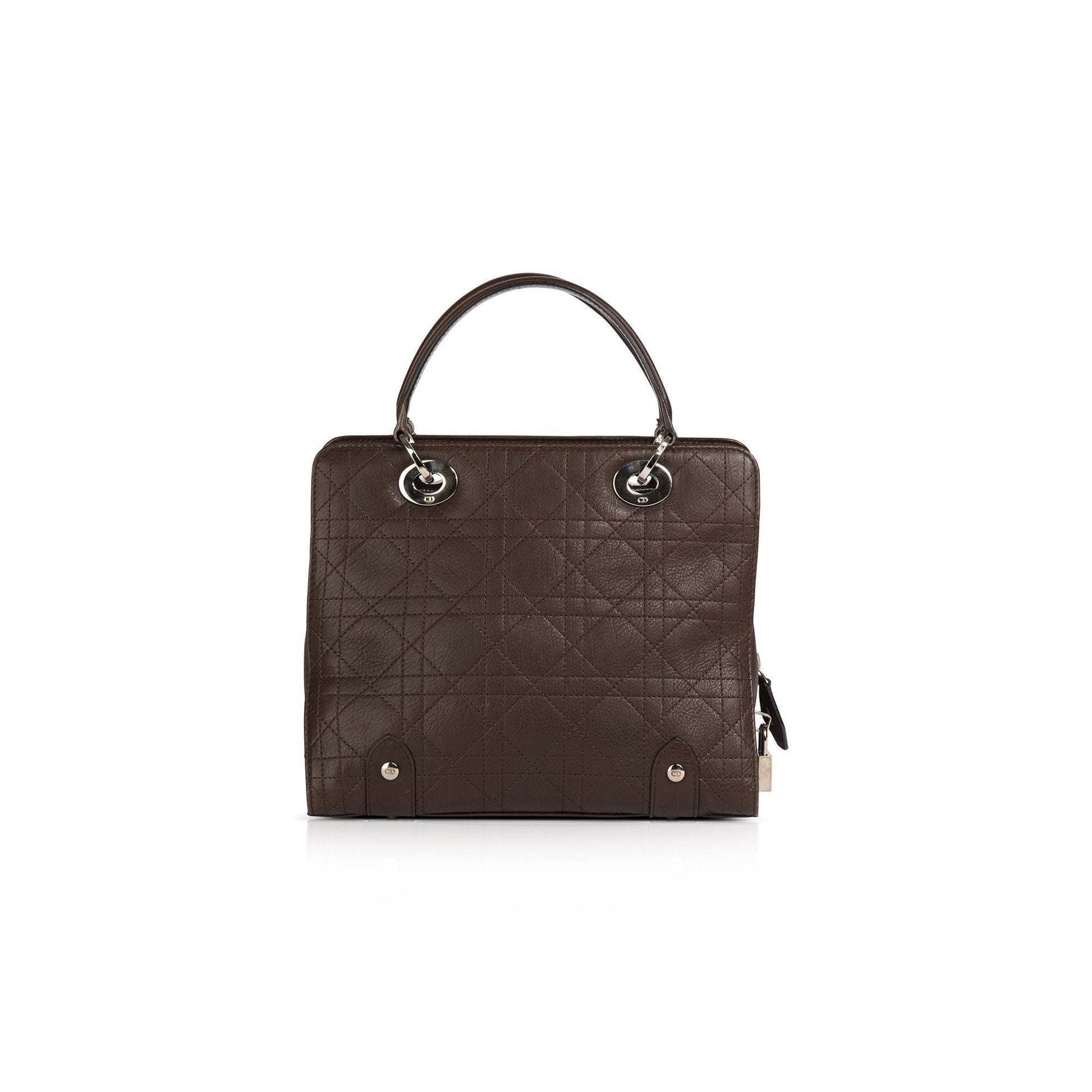 Dior Christian Stitched Cannage Soft Lady Tote Handbag Small Tote Bag