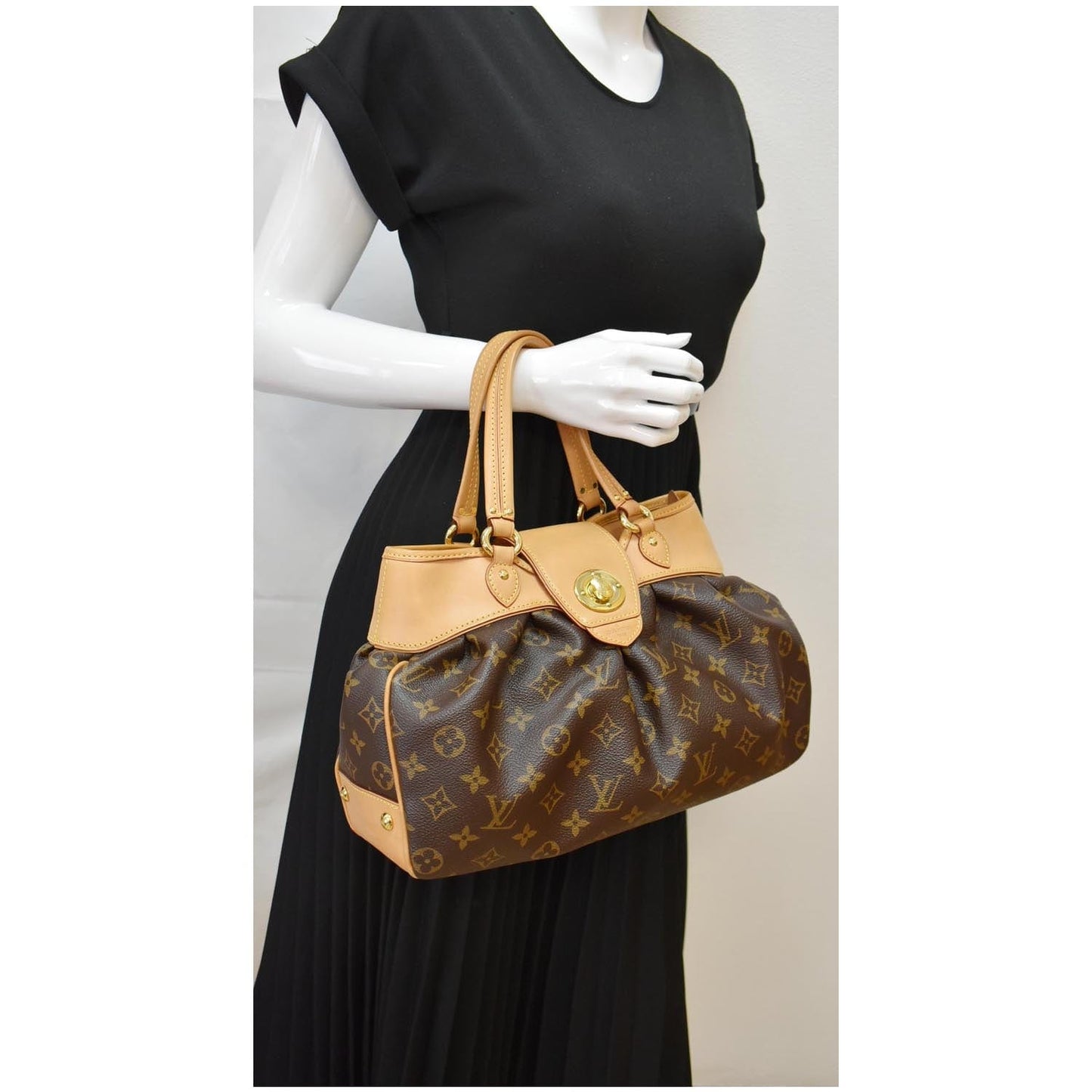 Louis Boetie Pm Satchel Bag Canvas Monogram Travel Bag