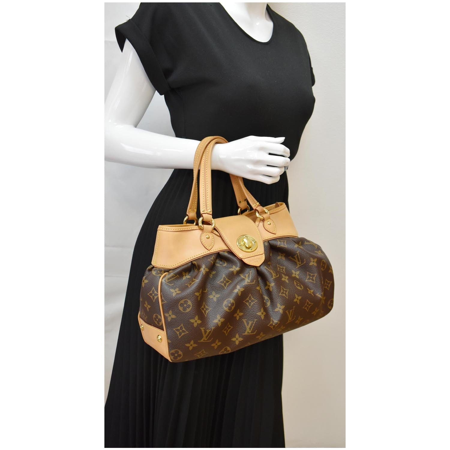 Louis Boetie Pm Satchel Bag Canvas Monogram Travel Bag