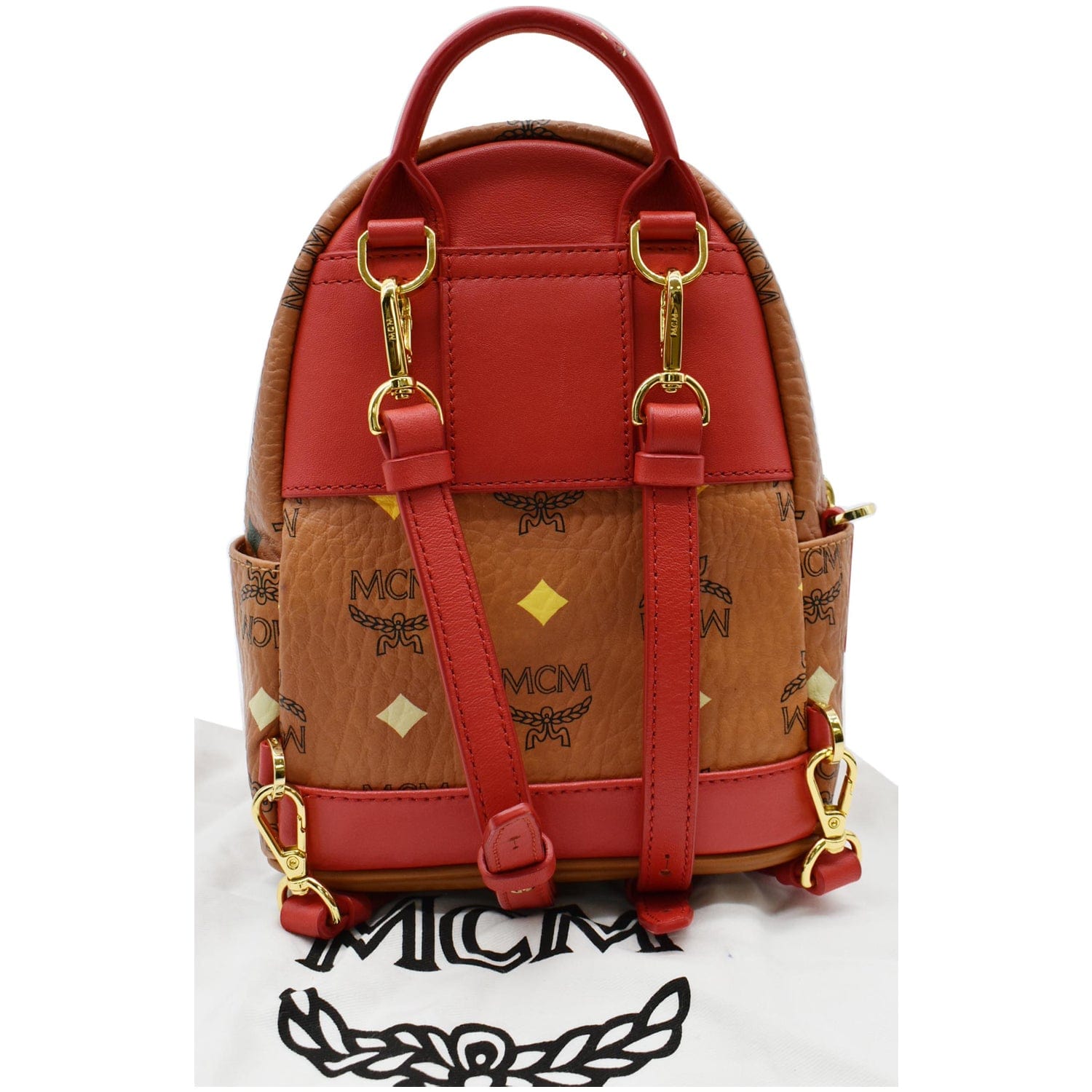 MCM Skyoptic Stark Bebe Boo Visetos Backpack Mini