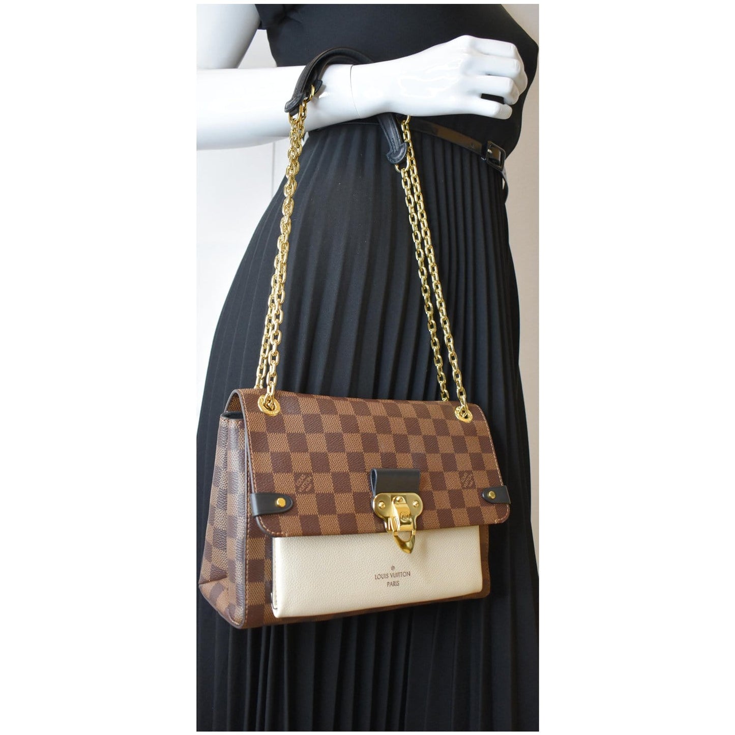 Louis Vavin Pm Damier Ebene Shoulder Bag Brown Bag Brown