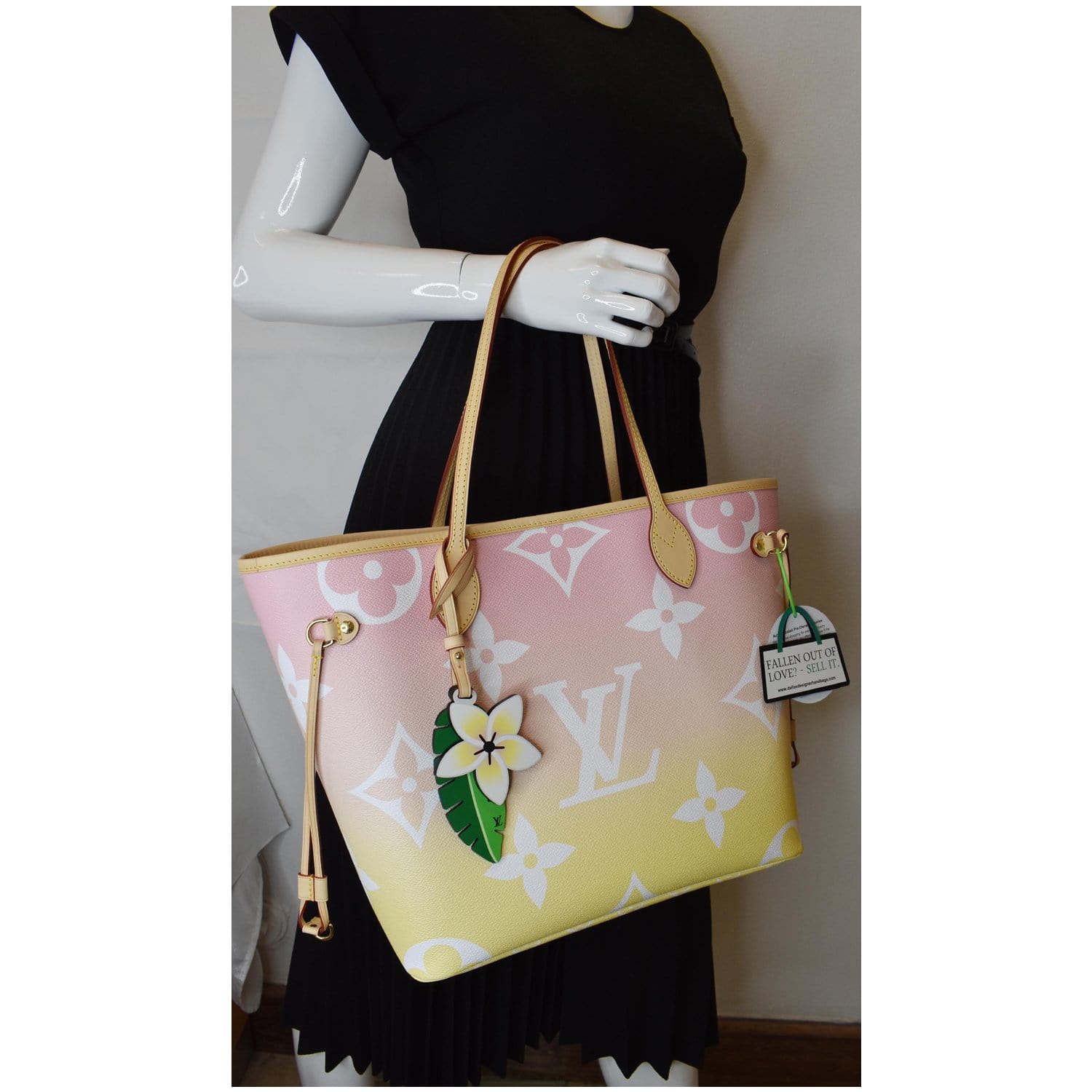 Louis Neverfull Mm Pool Giant Tote Shoulder Monogram Pink Shoulder Bag