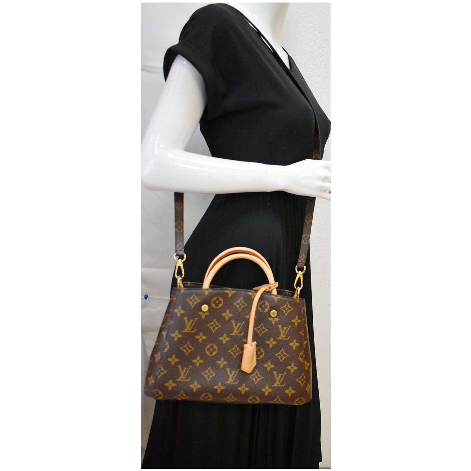 Louis Montaigne Bb Satchel Bag Canvas Monogram Travel Bag