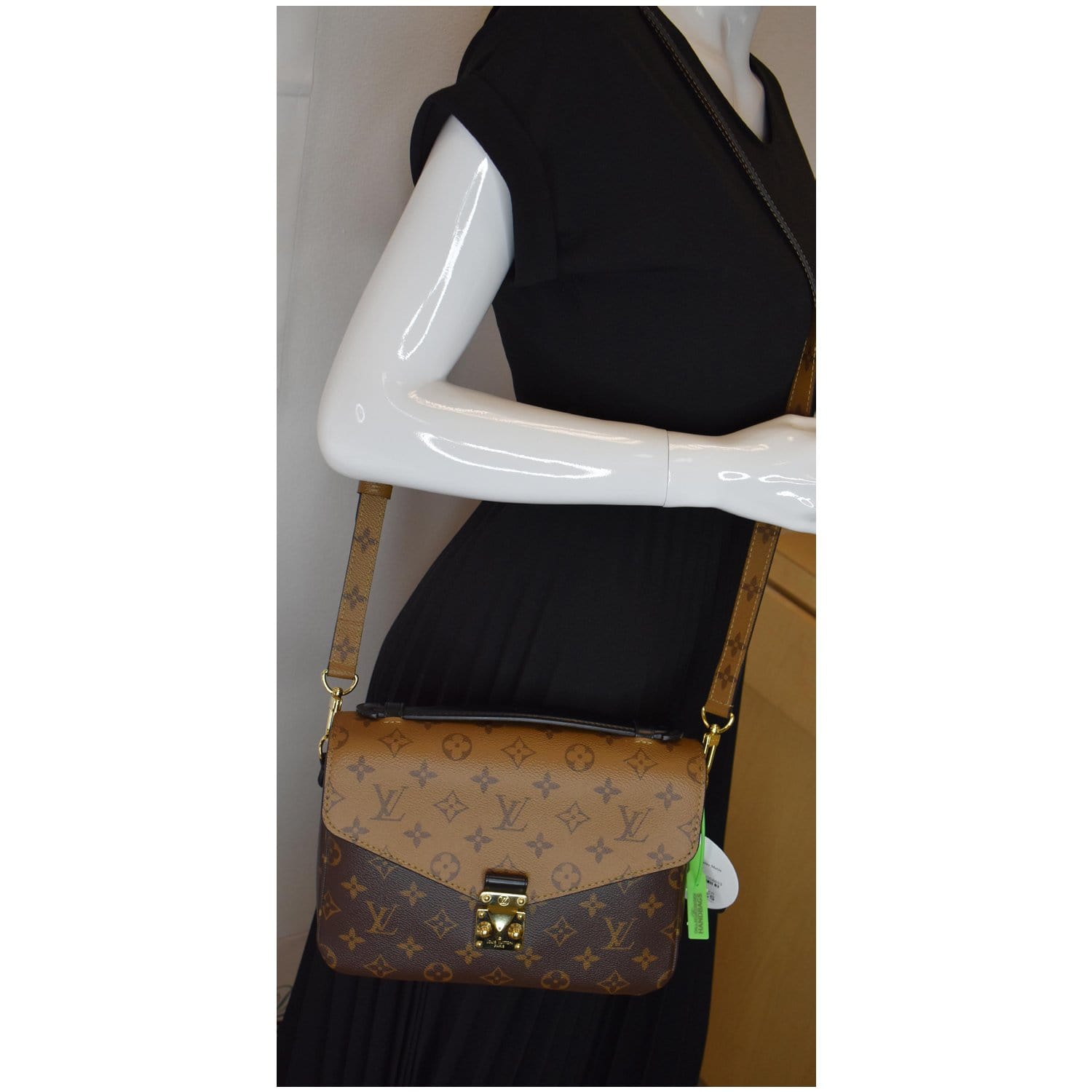 Louis Metis Pochette Reverse Crossbody Bag Canvas Monogram Brown 2