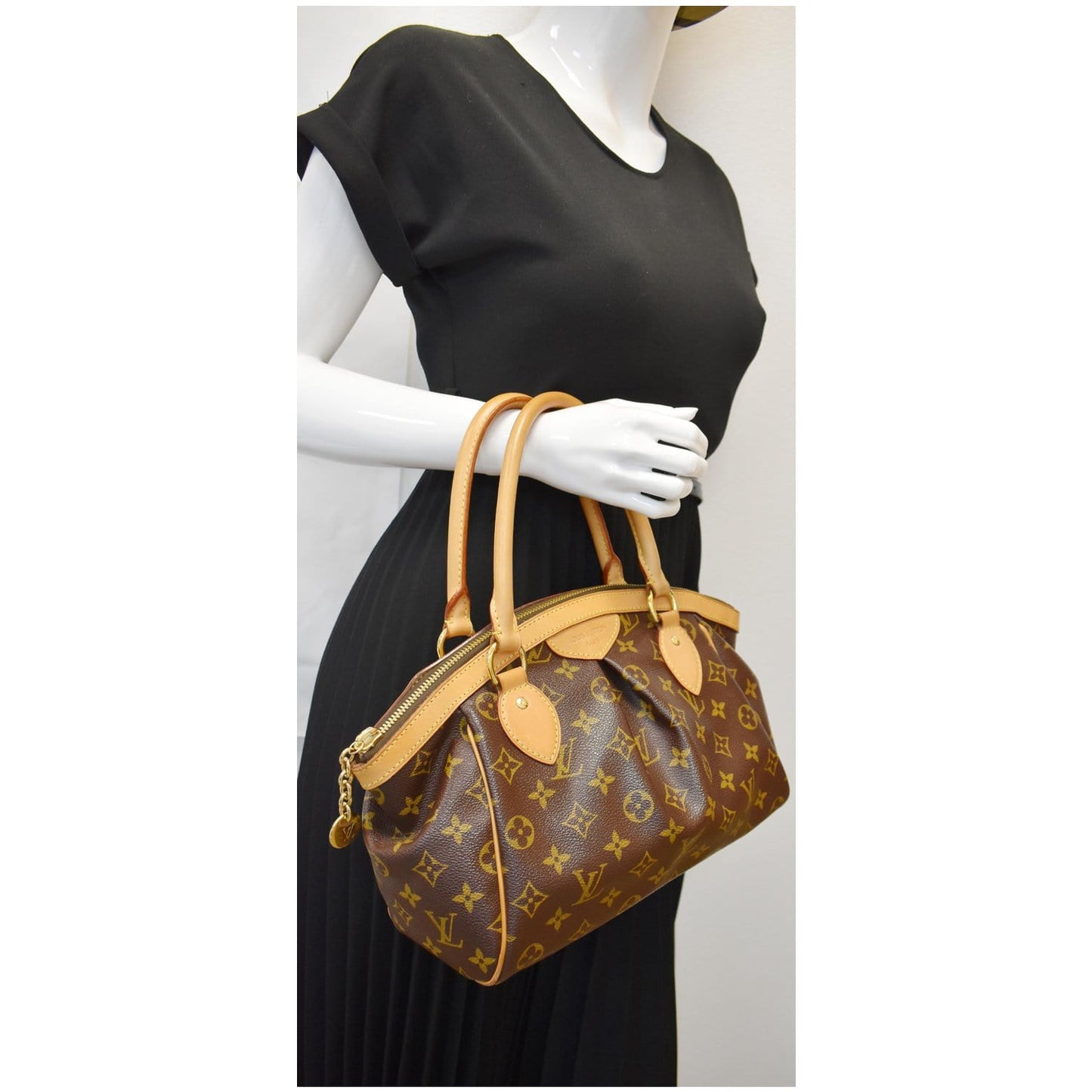 Louis Tivoli Gm Satchel Bag Canvas Monogram Shoulder Bag