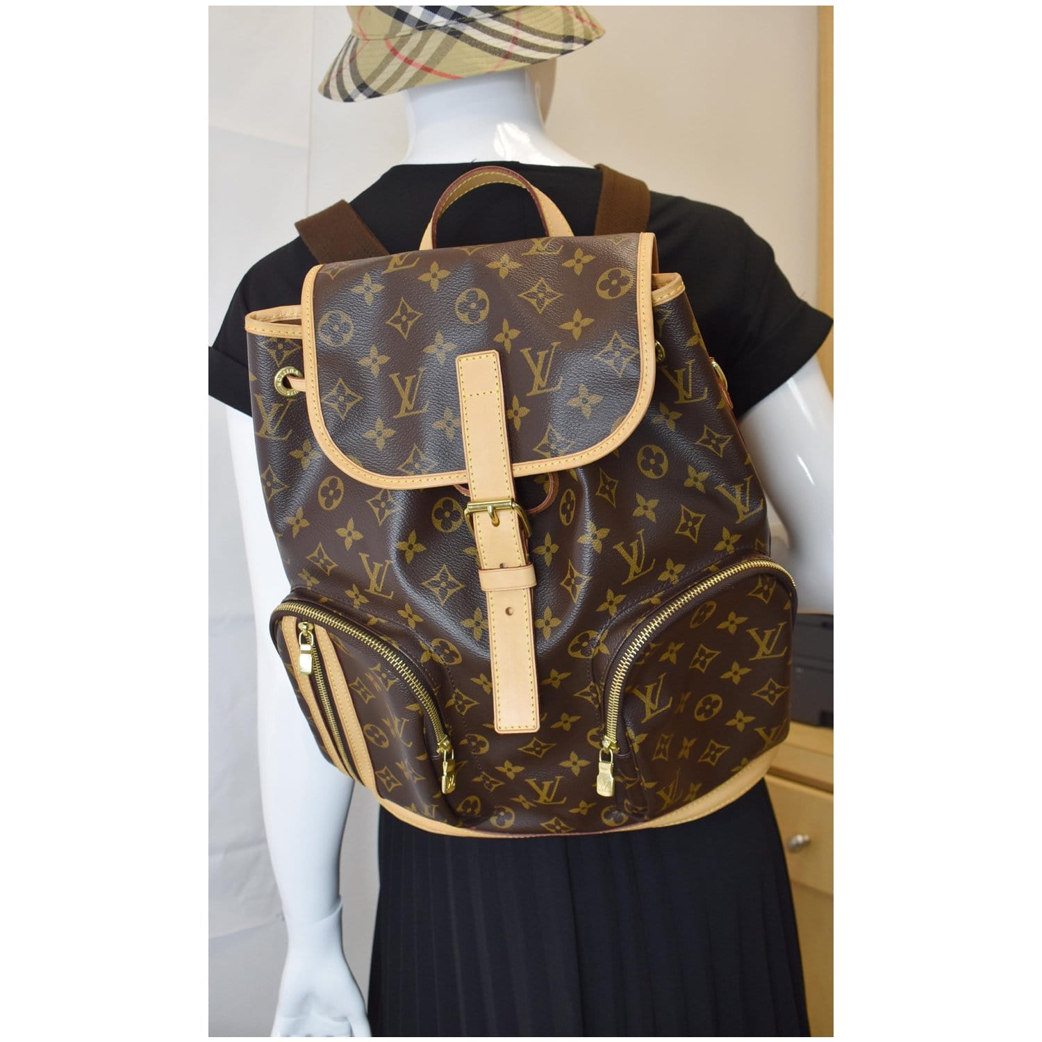 Louis Sac Dos Bosphore Backpack Bag Canvas Monogram
