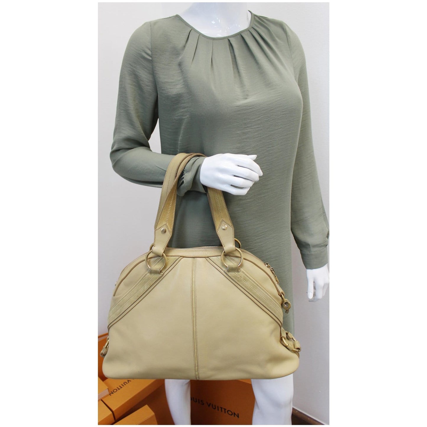 YSL Saint Laurent Saint Dome Satchel Bag Final Sale Leather Tan Travel Bag