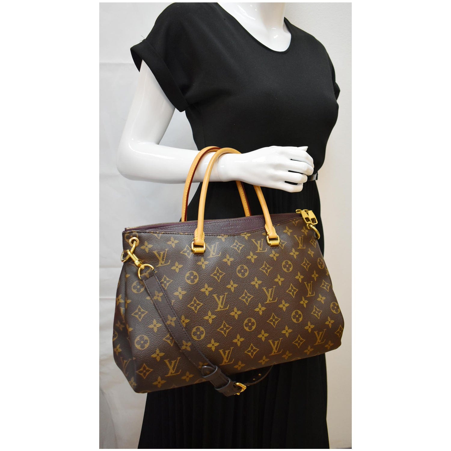 Louis Pallas Satchel Bag Canvas Monogram Travel Bag