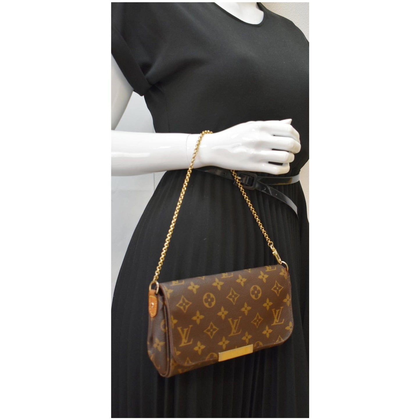 Louis Favorite Pm Clutch Bag Canvas Monogram