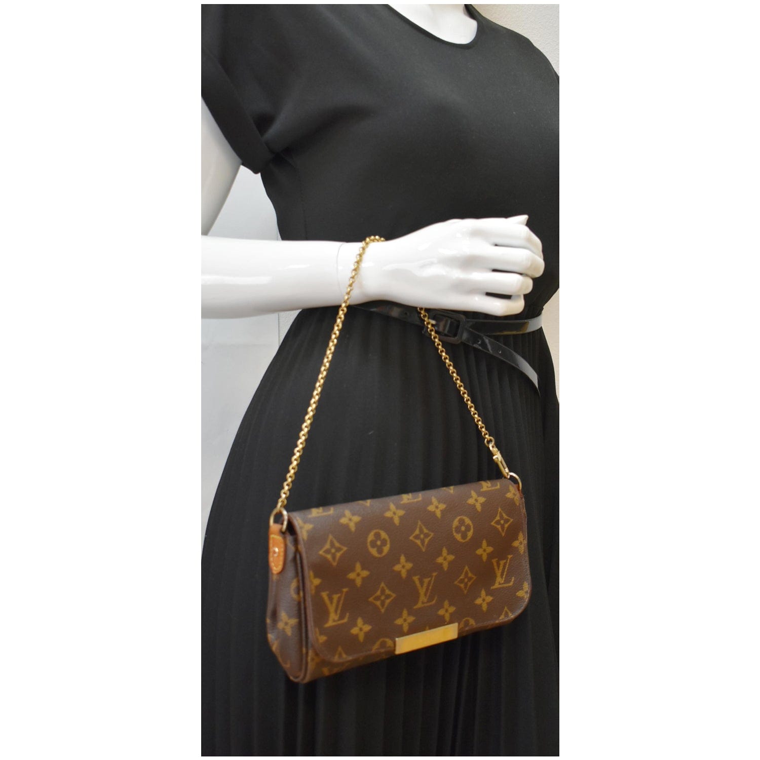 Louis Favorite Pm Clutch Bag Canvas Monogram