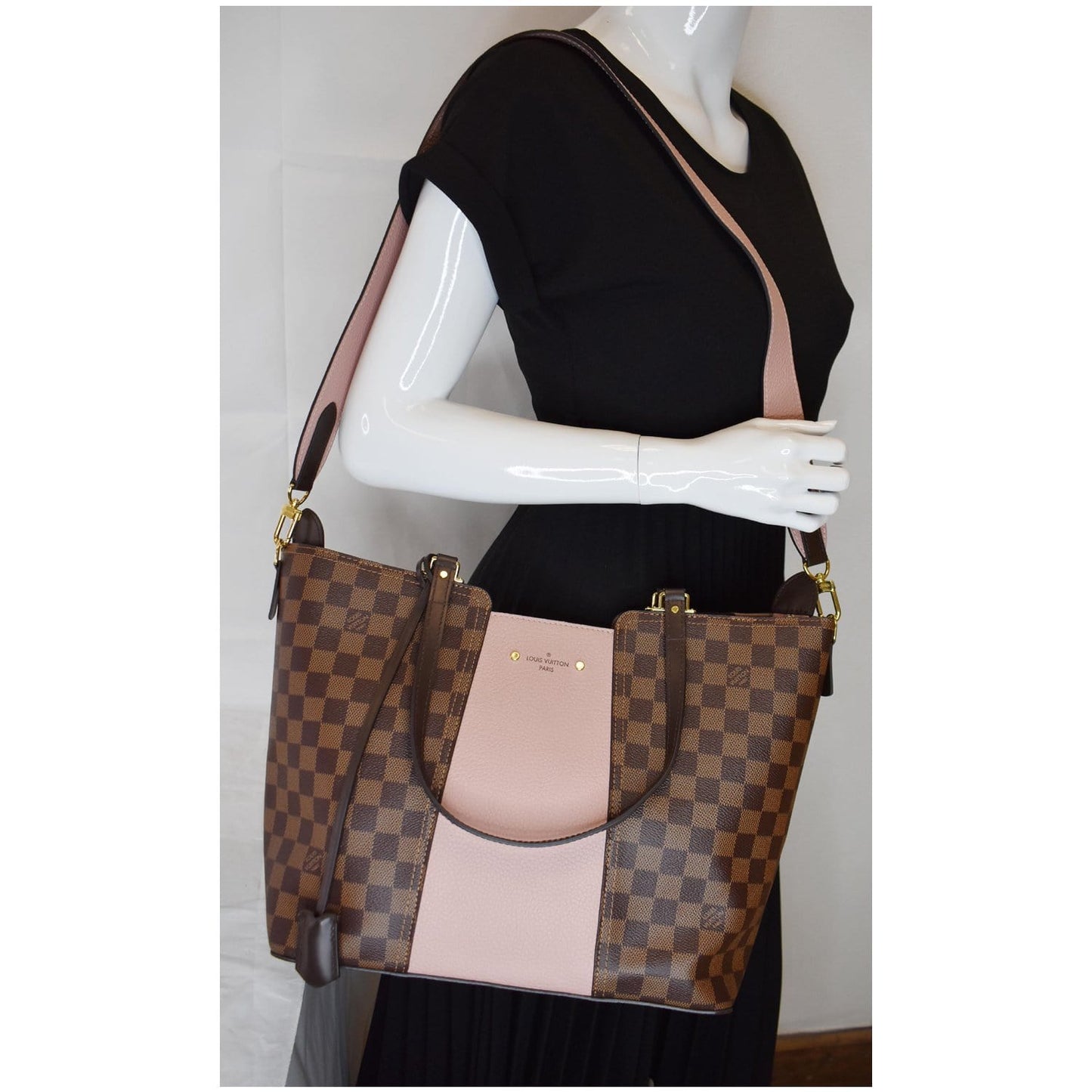 Louis Jersey Damier Ebene Shoulder Bag Magnolia Magnolia 1