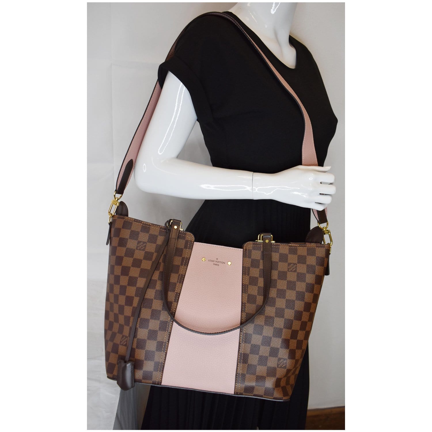 Louis Jersey Damier Ebene Shoulder Bag Magnolia Magnolia 1