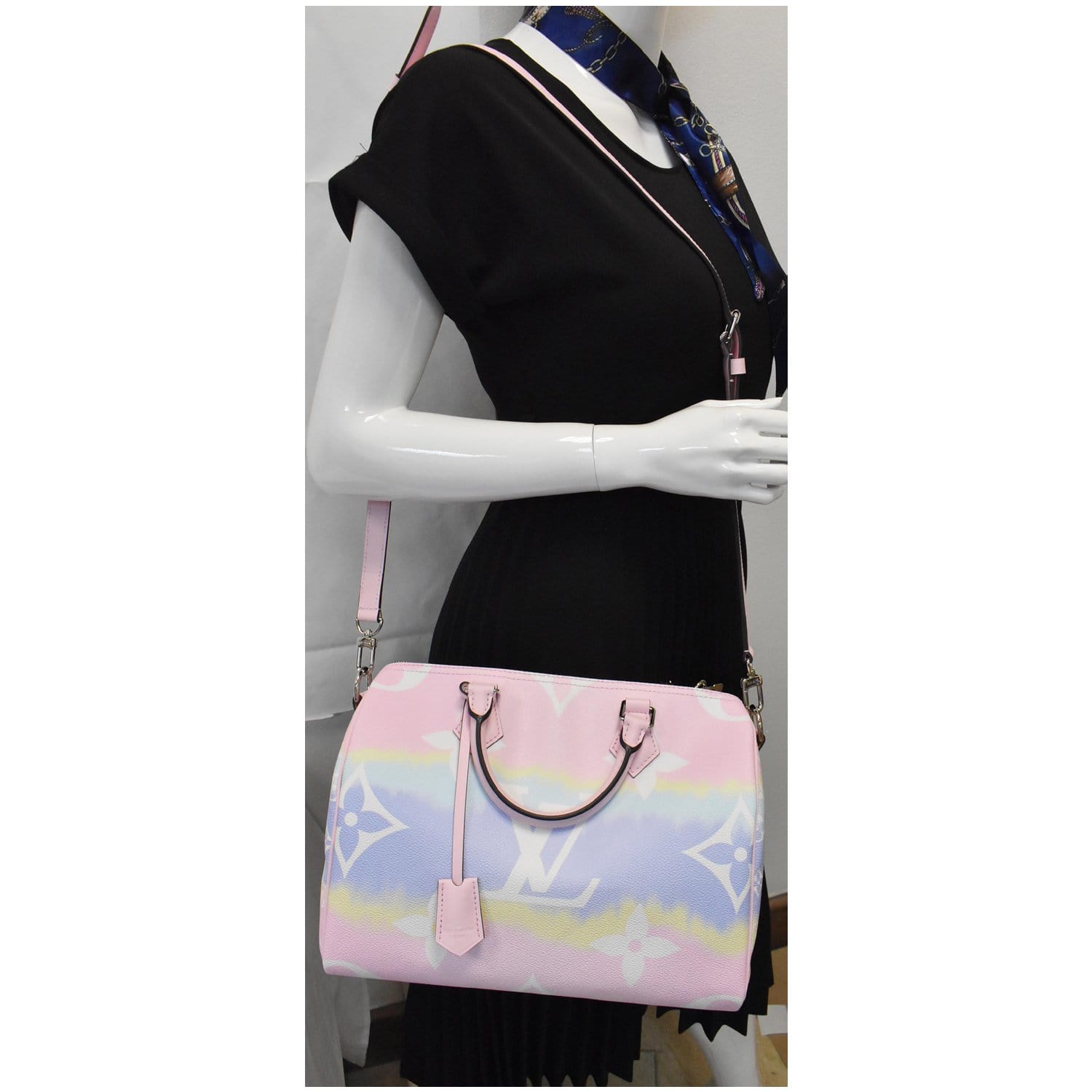 Louis Escale Speedy Bandouliere Shoulder Bag Pastel Canvas Monogram