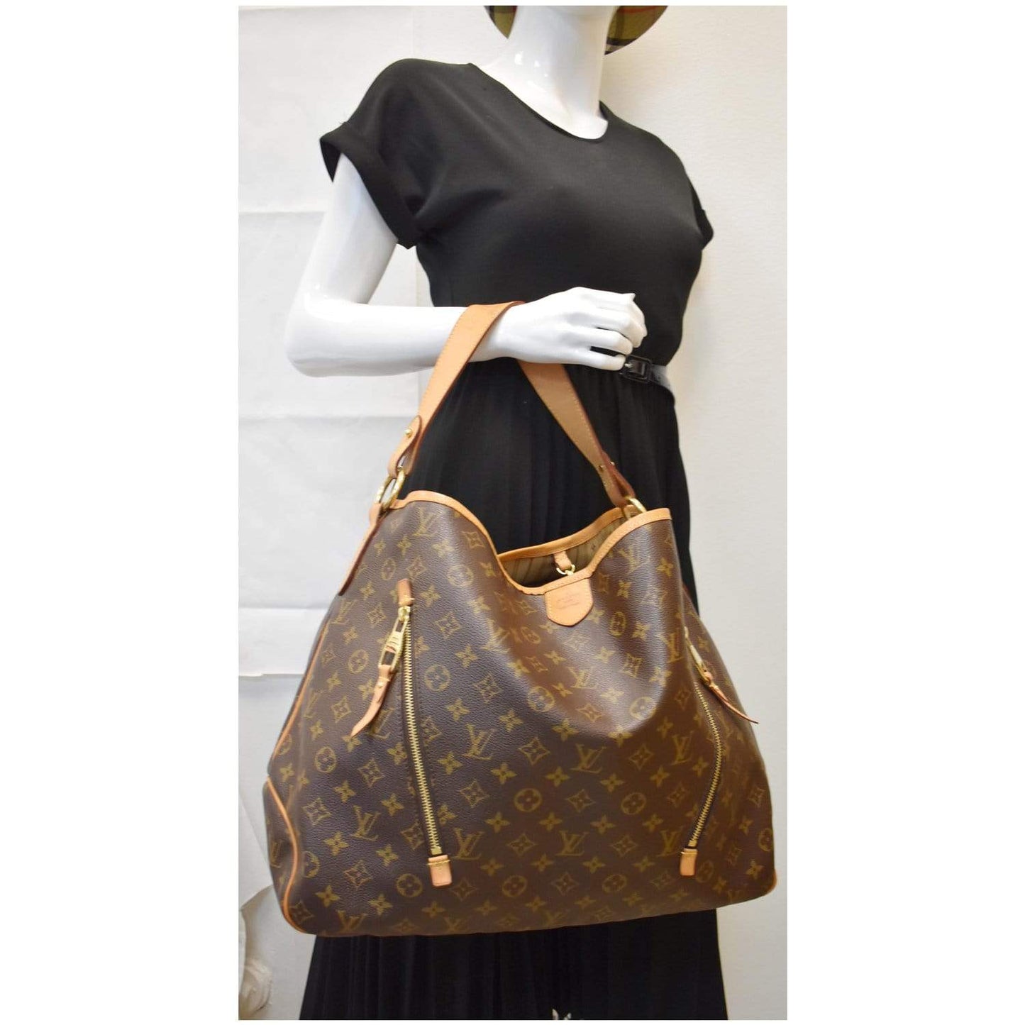 Louis Delightful Gm Shoulder Bag Canvas Monogram Brown 9