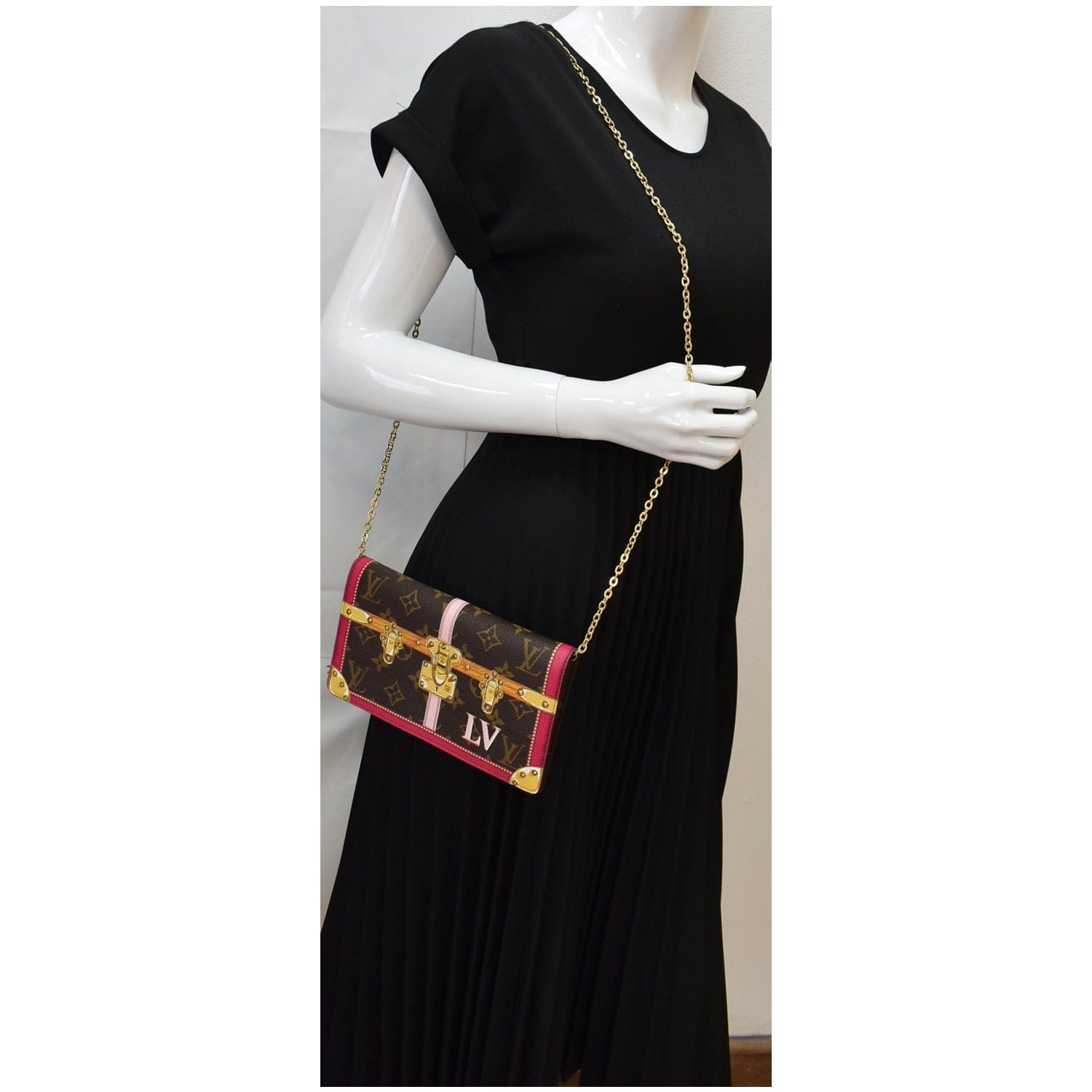Louis Summer Trunks Pochette Shoulder Bag Canvas Monogram