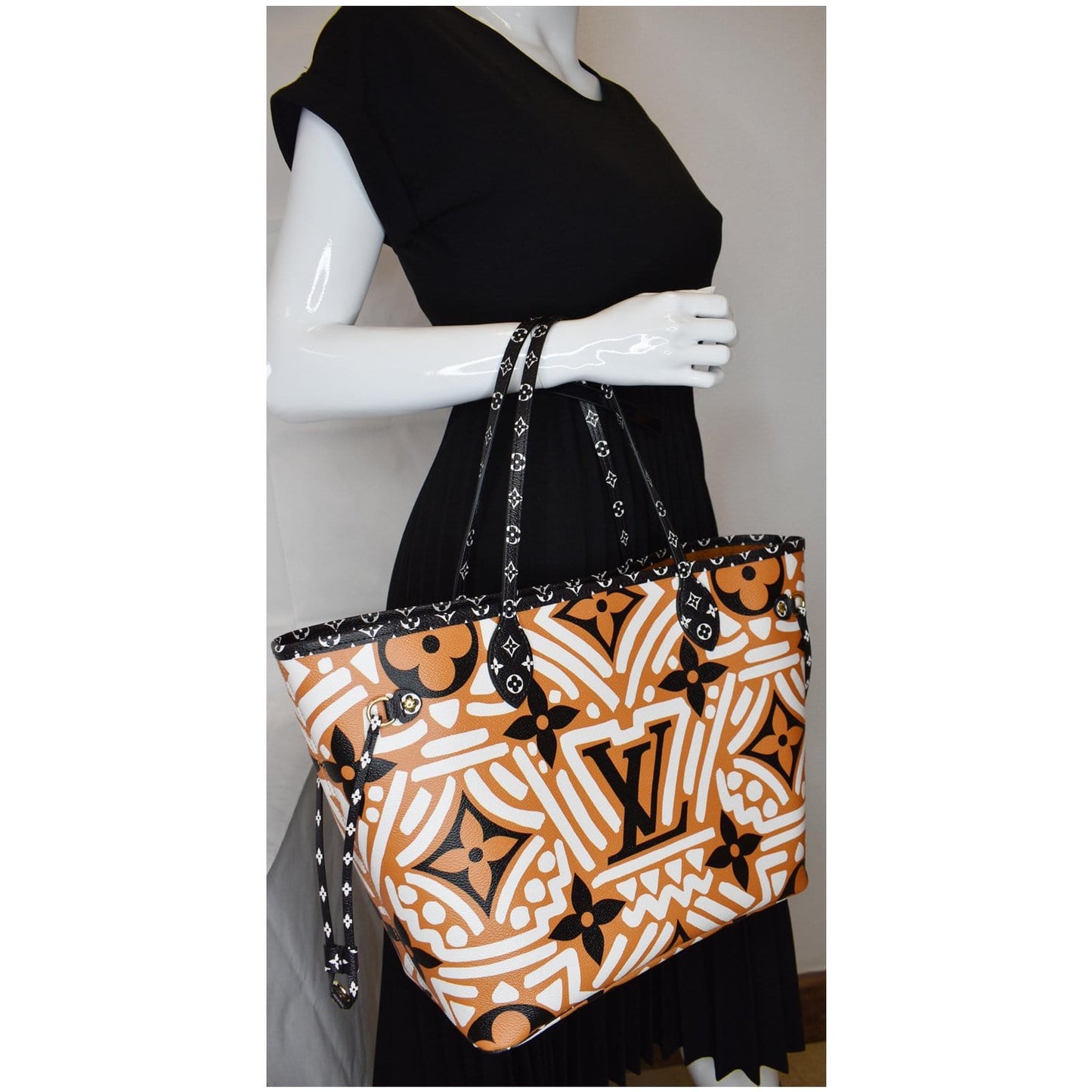 Louis Neverfull Crafty Mm Gaint Tote Bag Canvas Monogram Shoulder Bag
