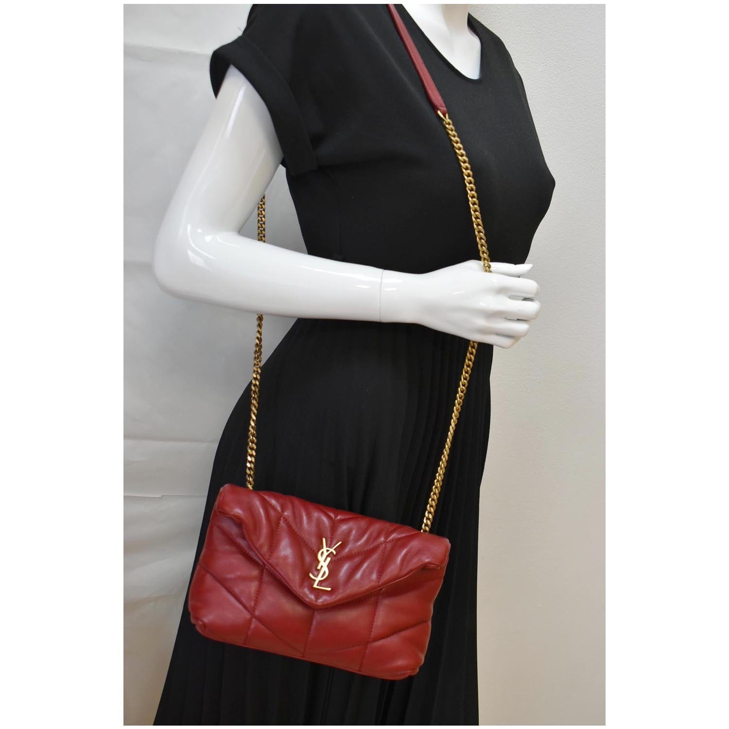 YSL Saint Laurent Saint Small Loulou Puffer Crossbody Bag Leather Quilted