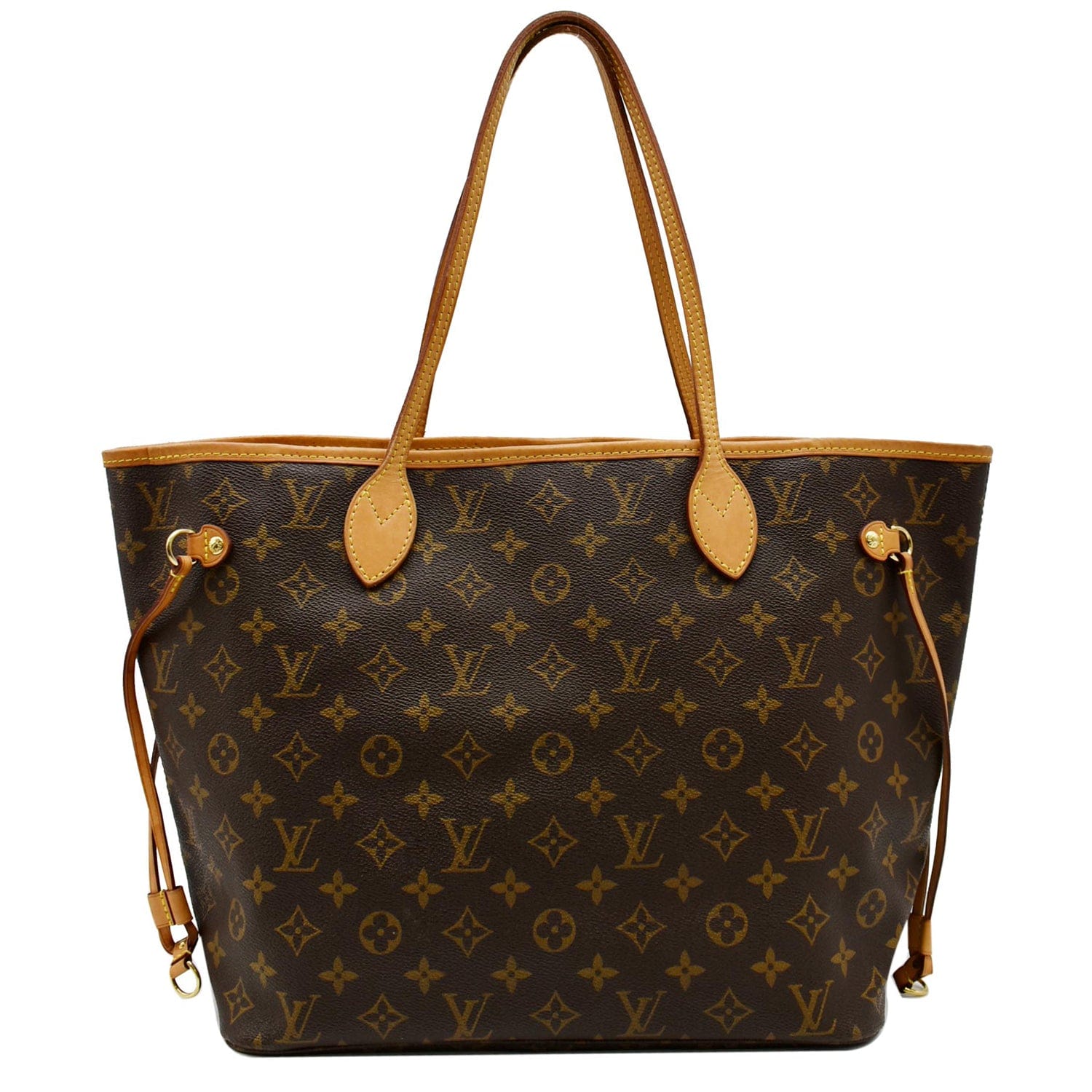 Louis Neverfull Mm Shoulder Bag Canvas Monogram Brown 3