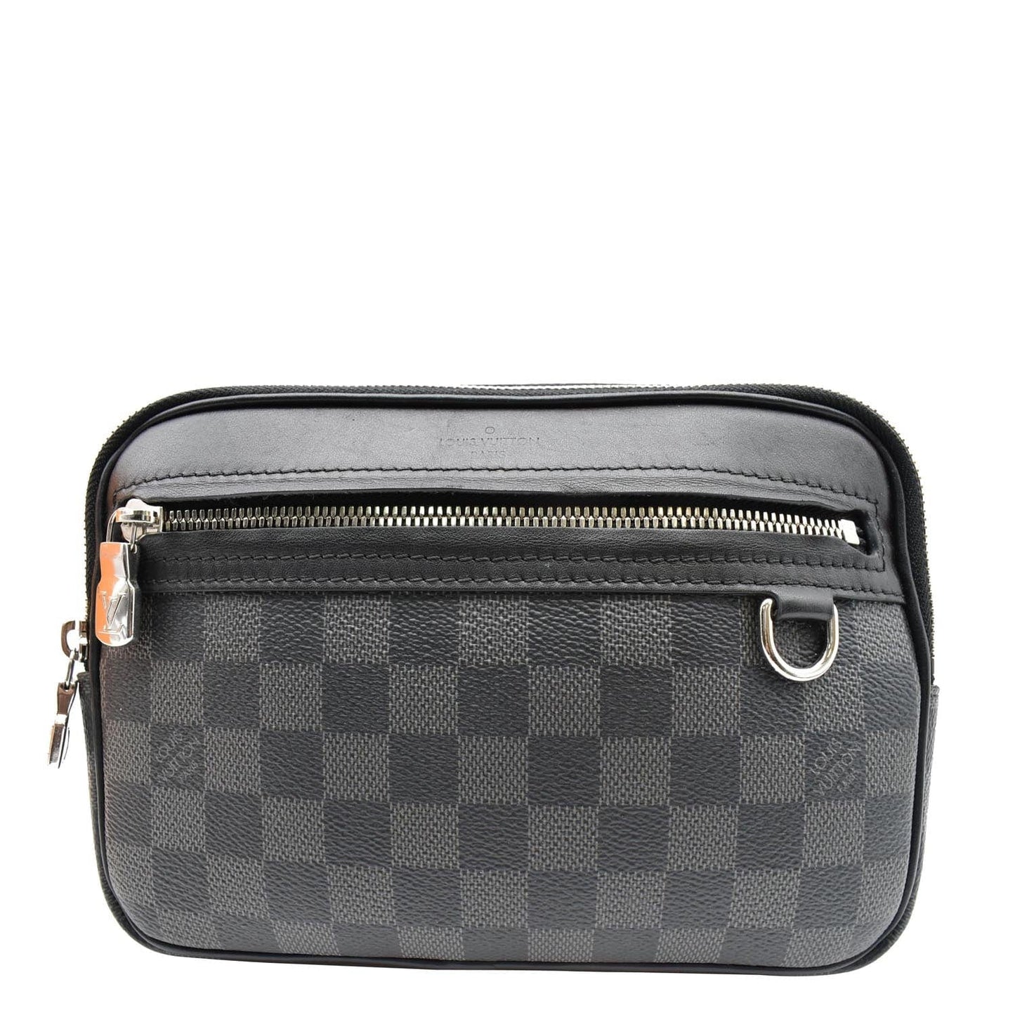 Louis Scott Damier Graphite Messenger Bag Black Crossbody Bag