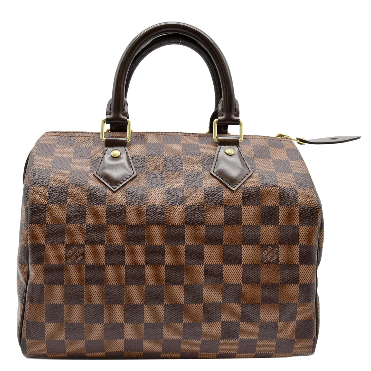 Louis Speedy Damier Ebene Shoulder Bag Brown