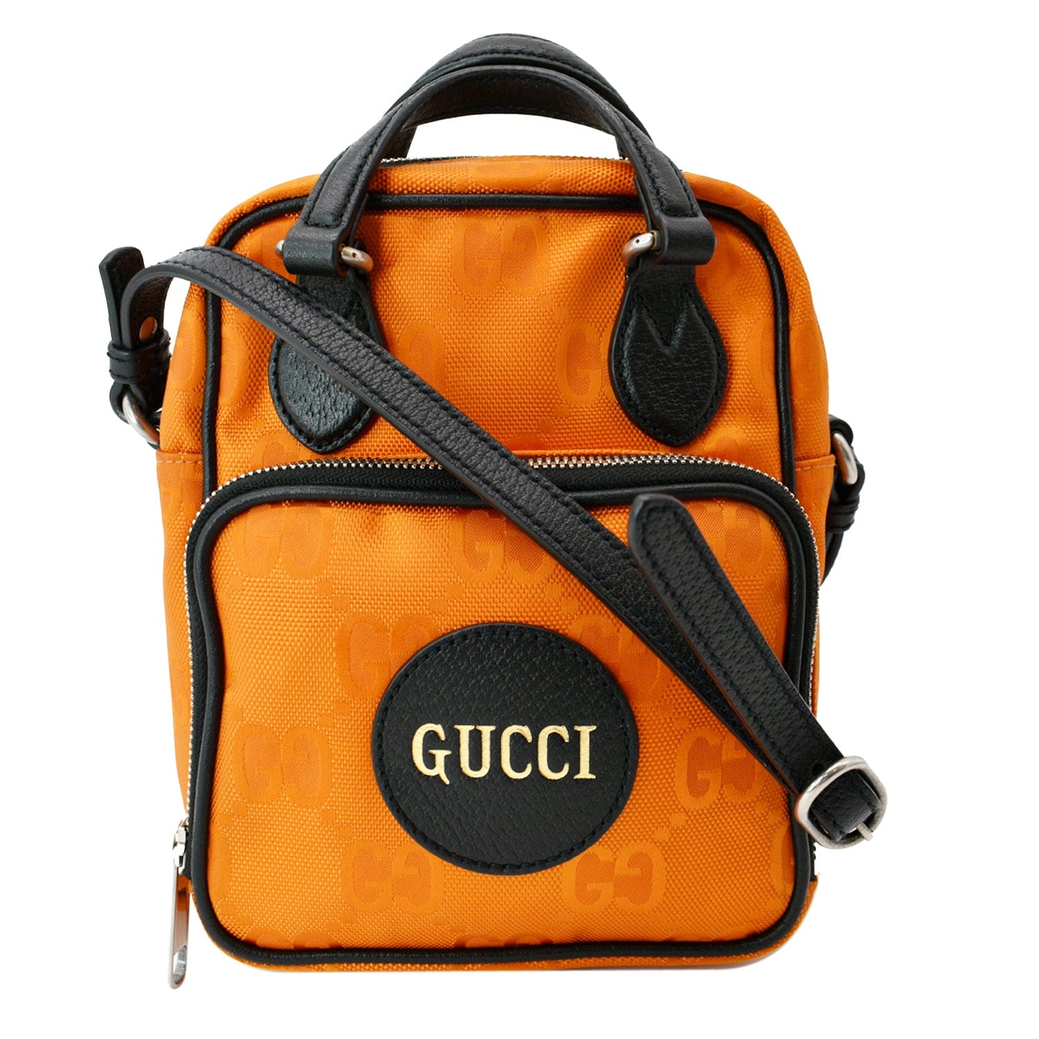 Gucci Off The Grid Shoulder Bag Orange Nylon Monogram