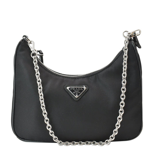 Prada Re Edition Shoulder Bag Nylon Black Crossbody Bag