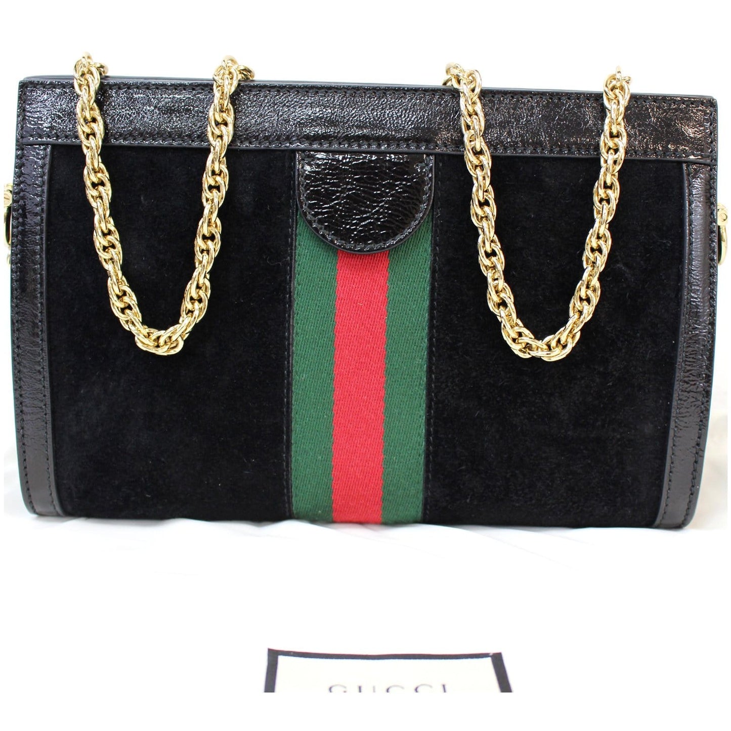 Gucci Ophidia Small Web Shoulder Bag Leather Suede