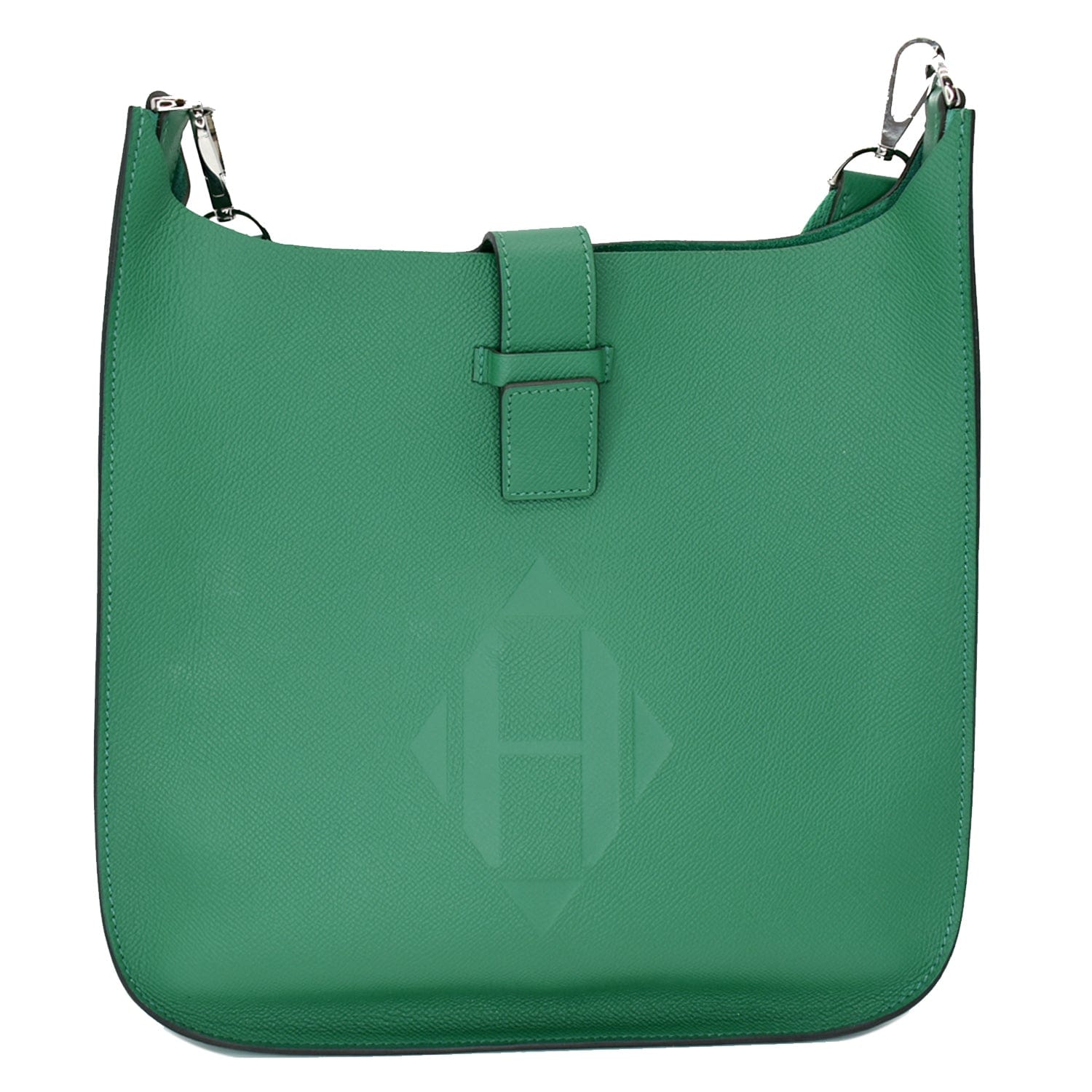 Hermes Evelyne Sellier Epsom Crossbody Bag Vert Vertigo Leather
