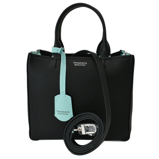 & Co Micro Grain Tote Bag Leather Black