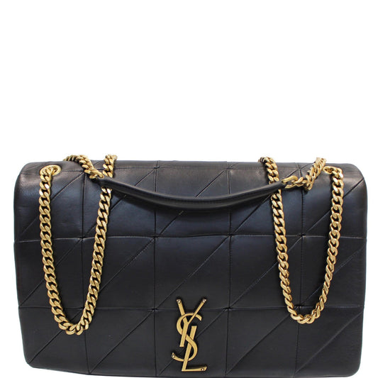 YSL Saint Laurent Saint Jamie Giant Lambskin Shoulder Bag Leather Black