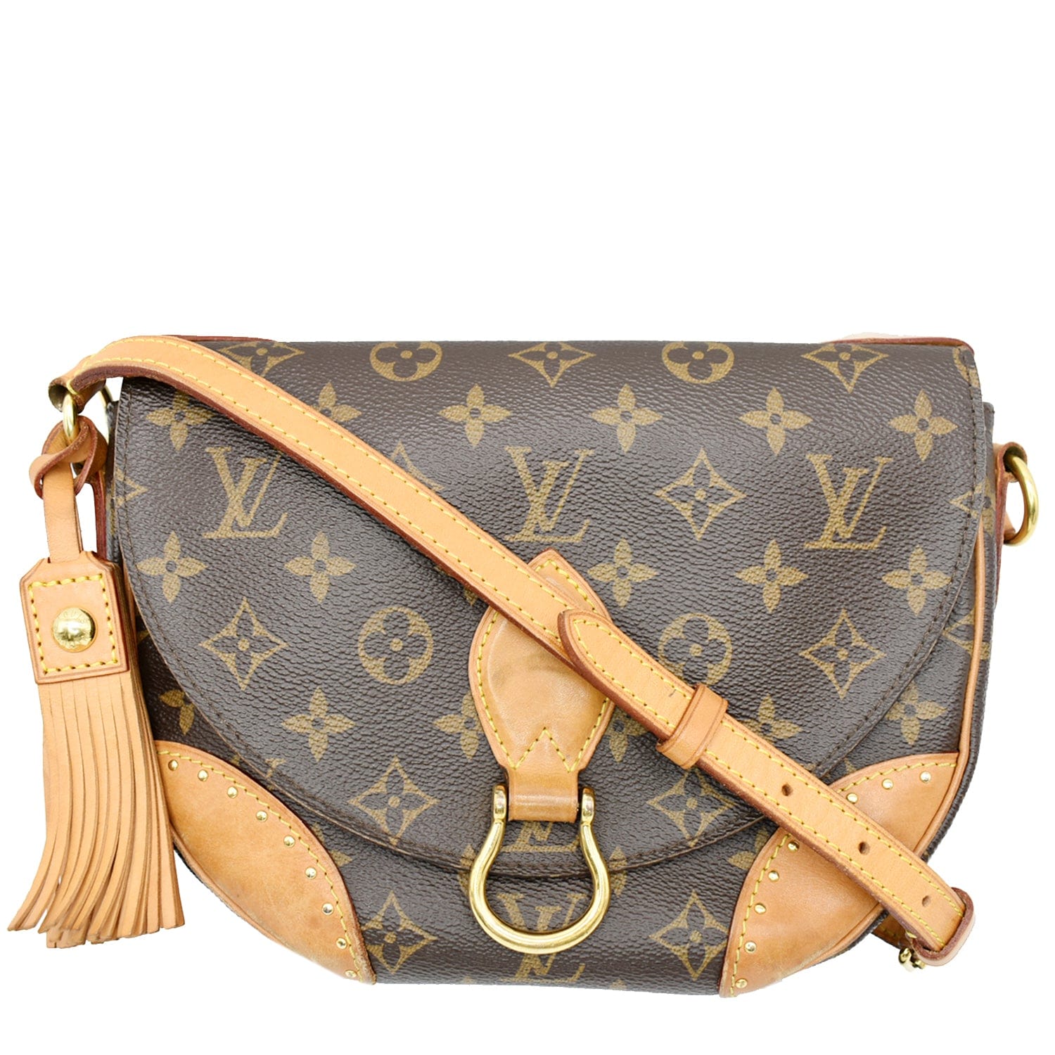 Louis Saint Cloud Nm Mm Crossbody Bag Canvas Monogram