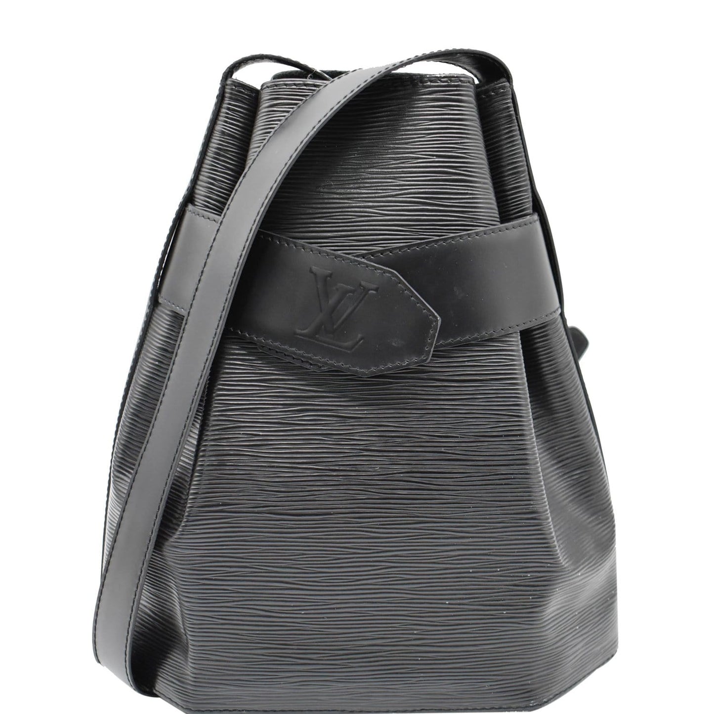 Louis Sac Epaule Pm Epi Bag Leather Black Shoulder Bag