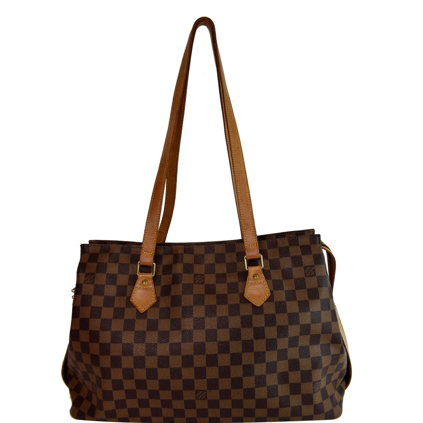 Louis Chelsea Damier Ebene Shoulder Bag Brown