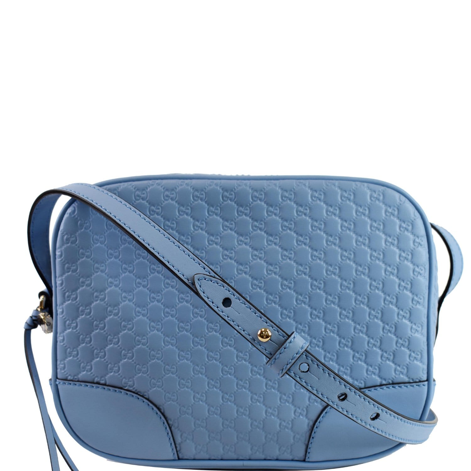 Gucci Bree Micro ssima Crossbody Bag Light Leather Blue