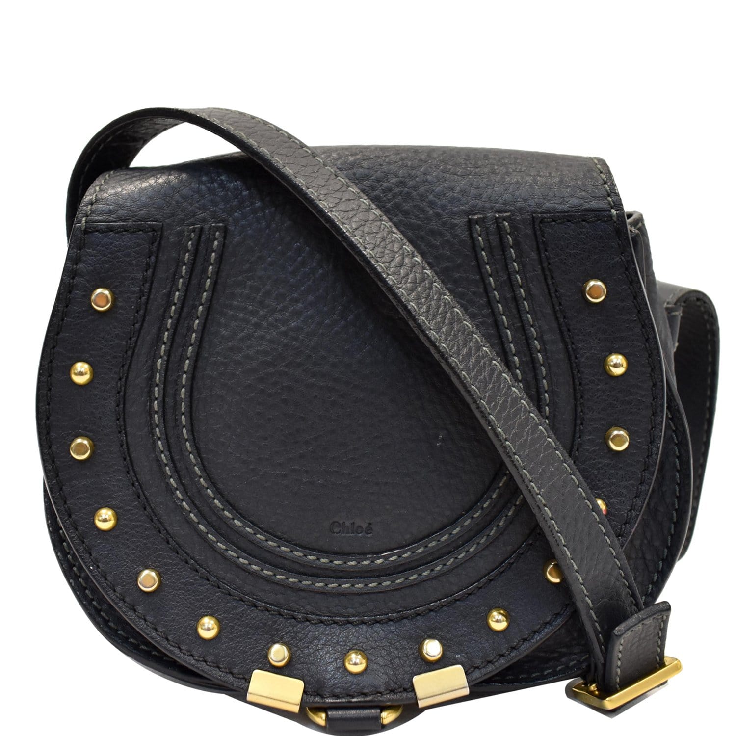 Chloe Marcie Crossbody Bag Leather Black