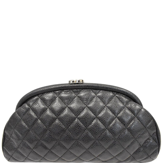 Chanel Timeless Caviar Clutch Leather Quilted Clutch Bag