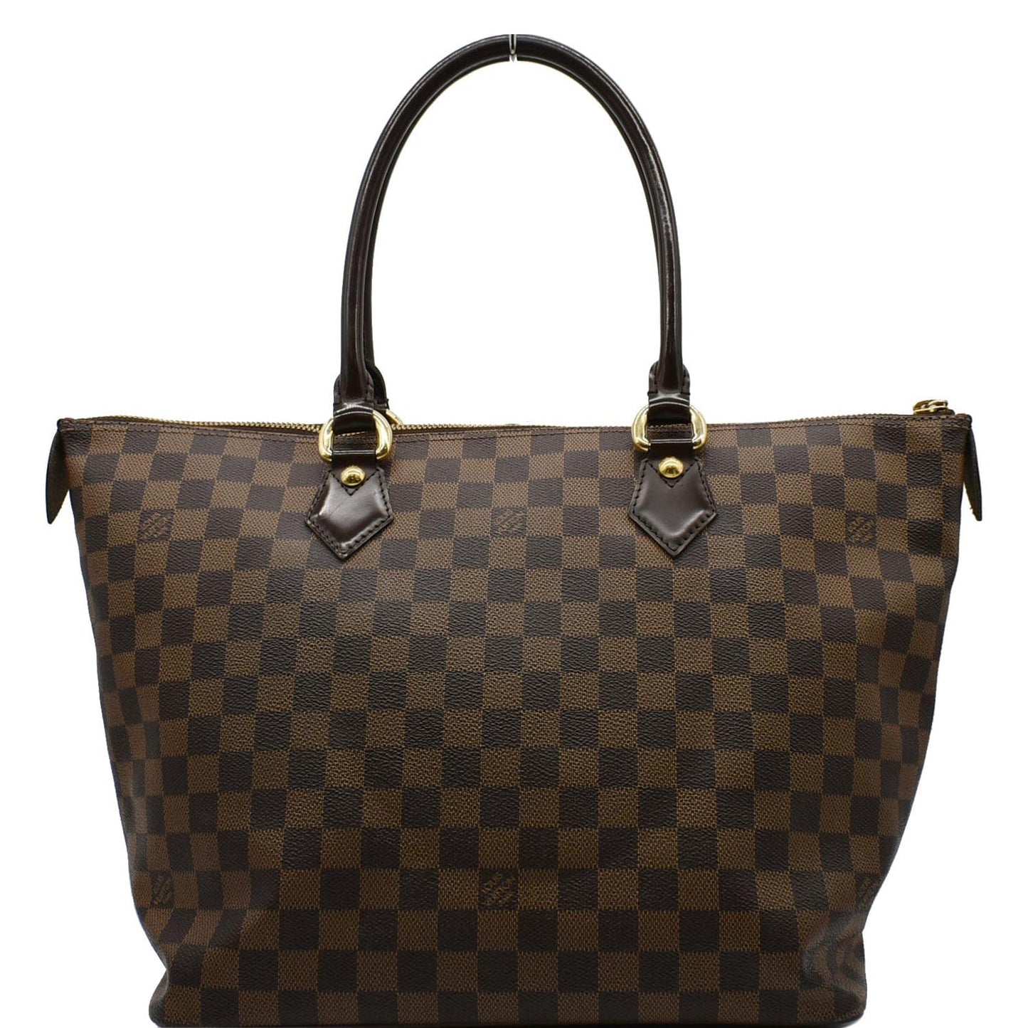 Louis Saleya Mm Damier Ebene Tote Bag Brown