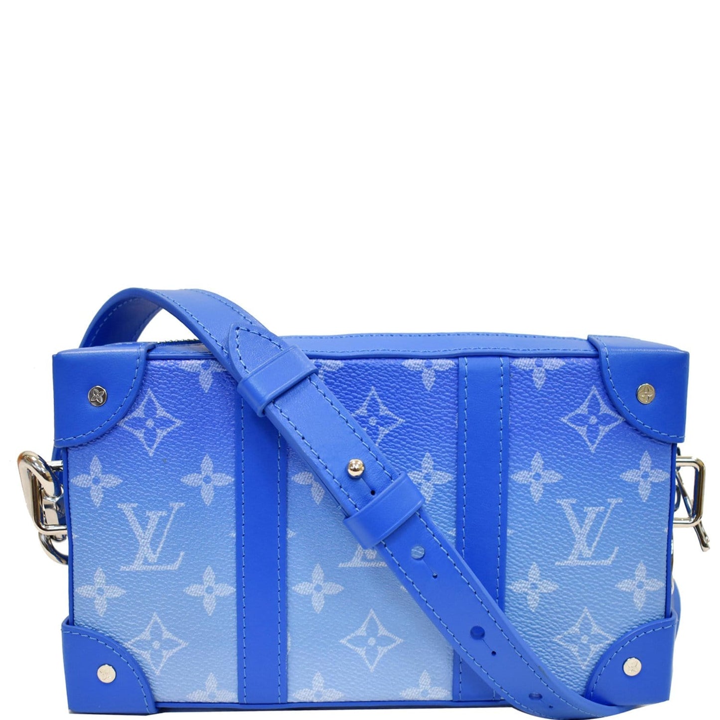 Louis Soft Trunk Clouds Crossbody Bag Monogram Blue
