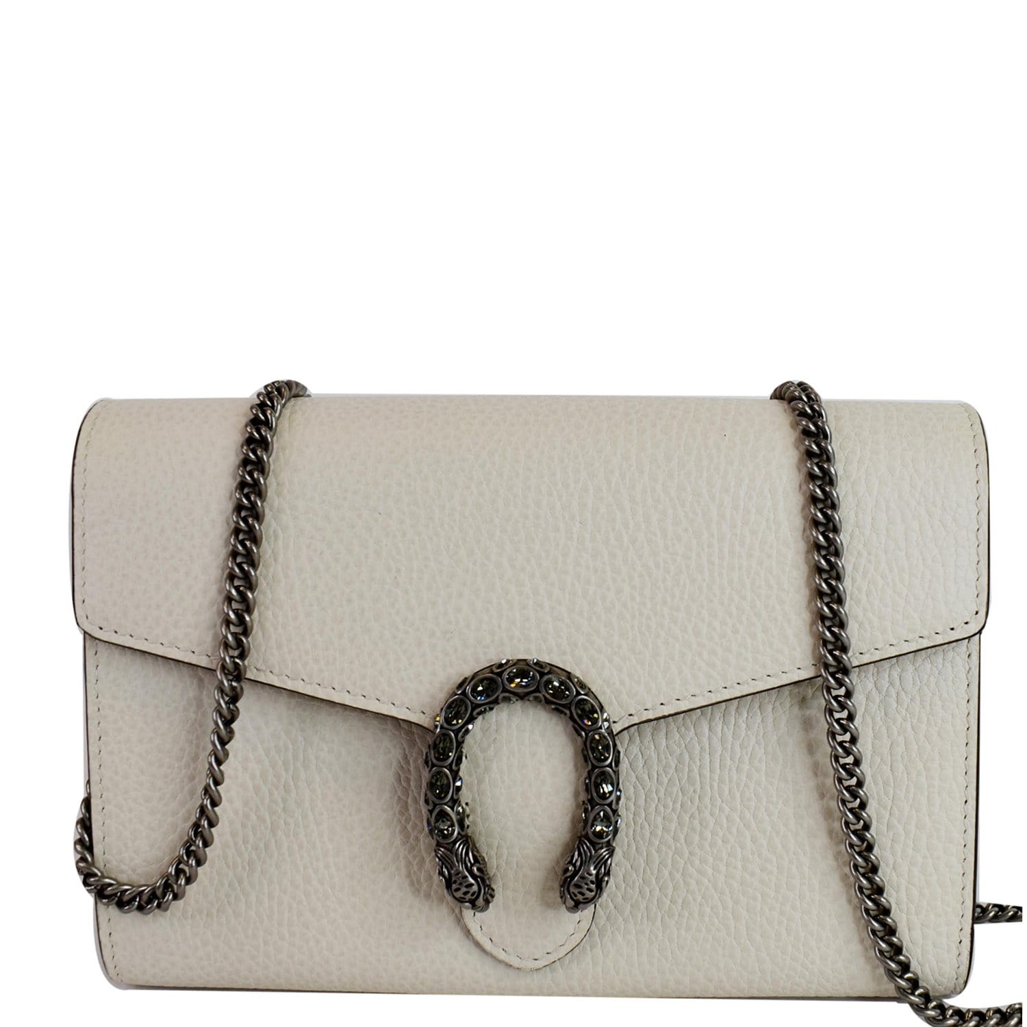 Gucci Dionysus Chain Shoulder Bag Leather White
