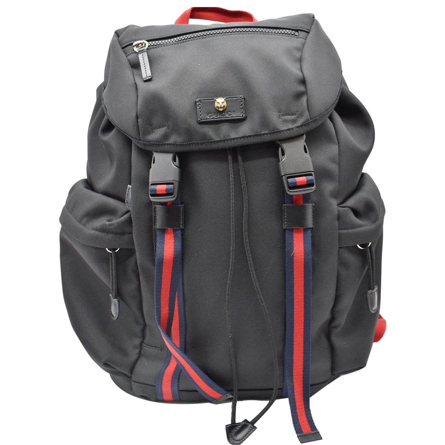 Gucci Techno Fabric Backpack Bag Canvas Black