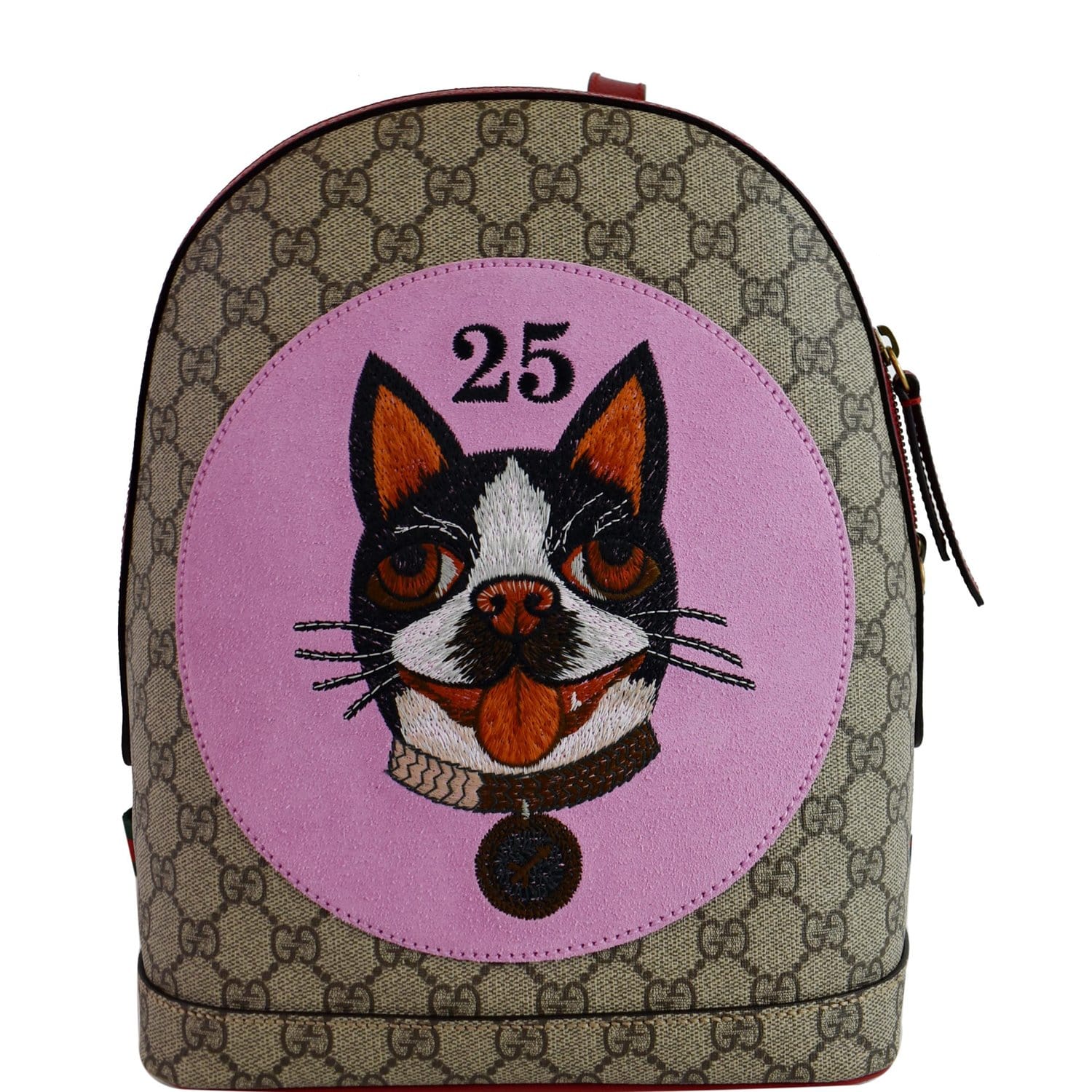 Gucci Bosco Supreme Backpack Bag Canvas Beige