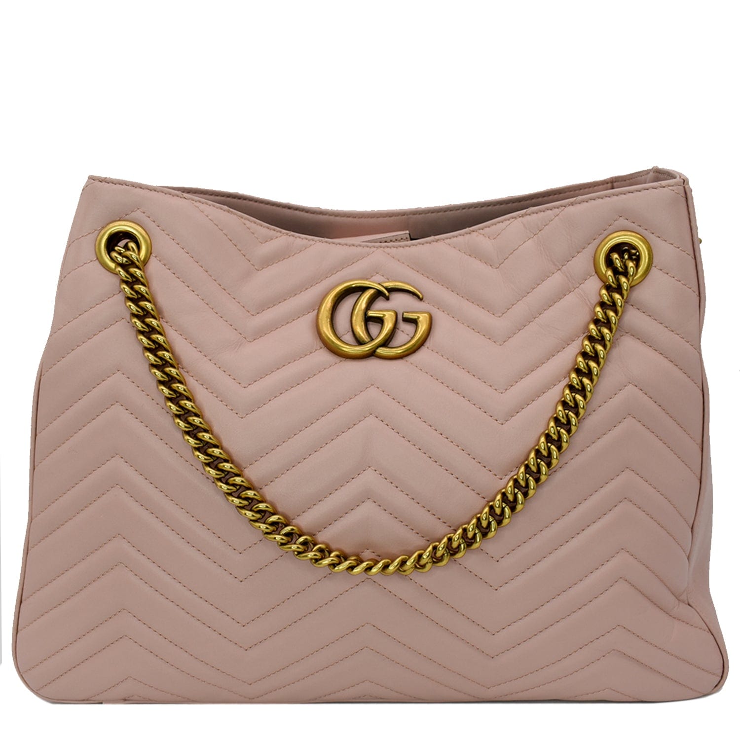 Gucci Marmont Metelasse Shoulder Bag Nude Hot Deals Leather Quilted