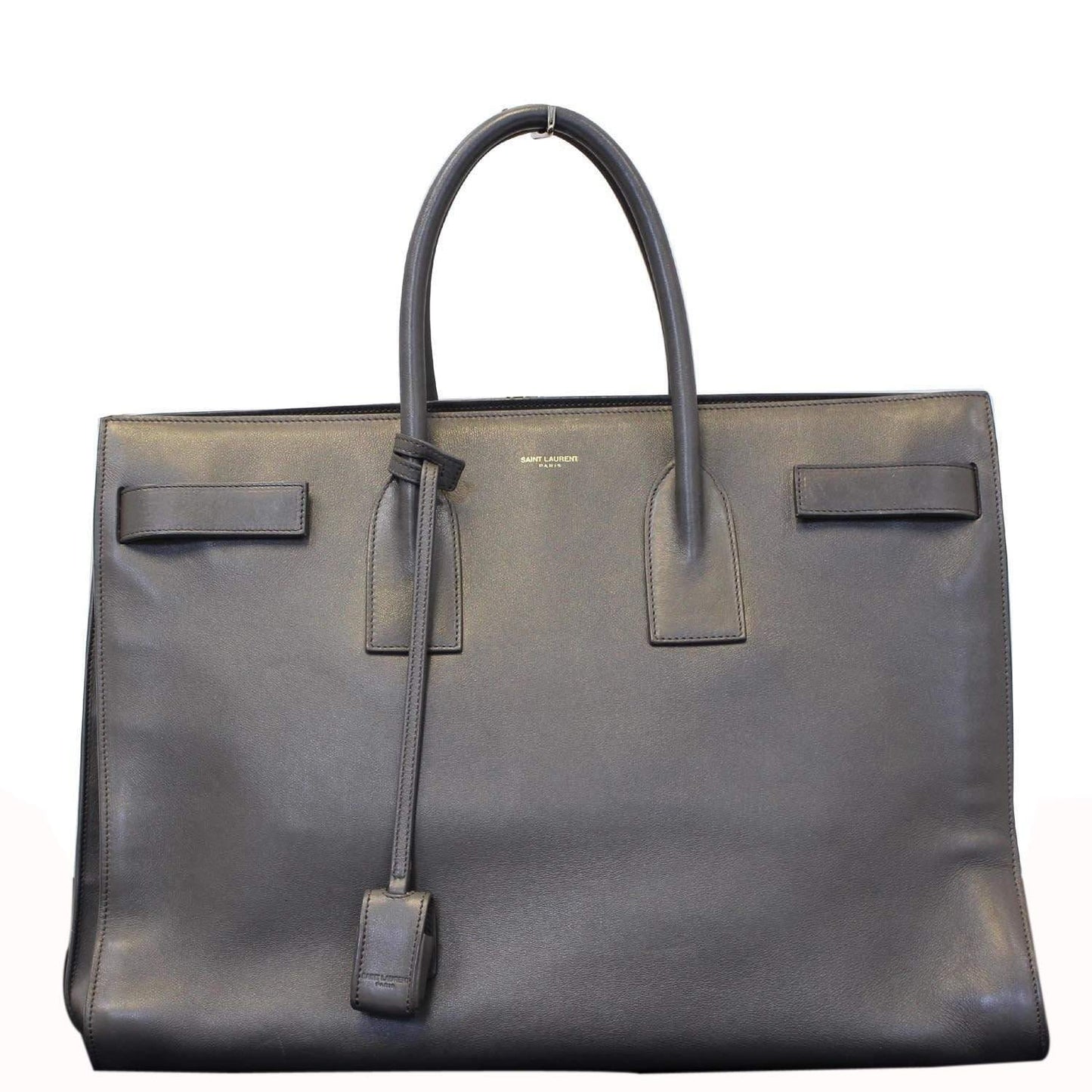 YSL Saint Laurent Saint Sac De Jour Calfskin Satchel Bag Leather Medium Travel Bag