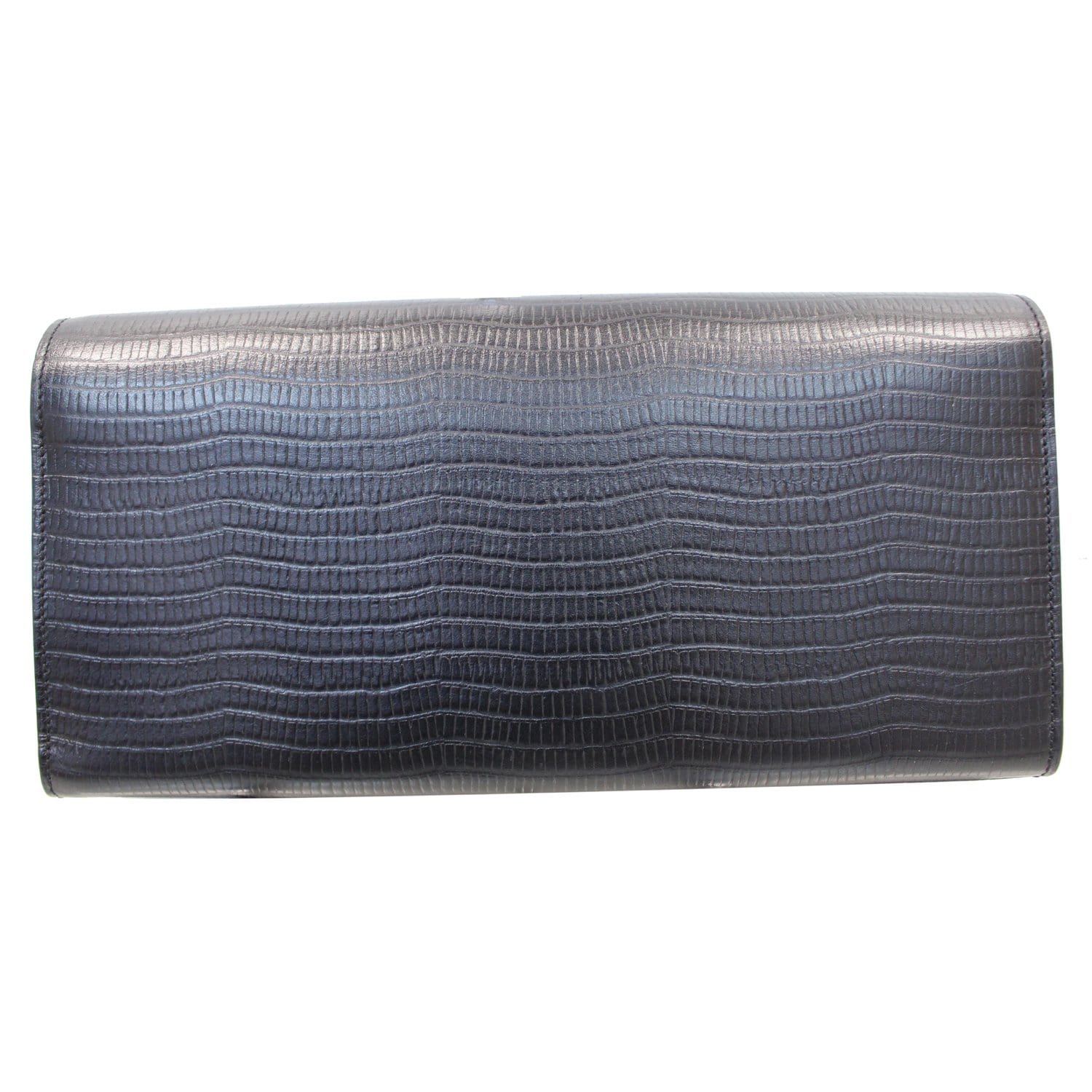 YSL Saint Laurent Saint Classic Kate Tassel Embossed Clutch Leather Monogram Clutch Bag