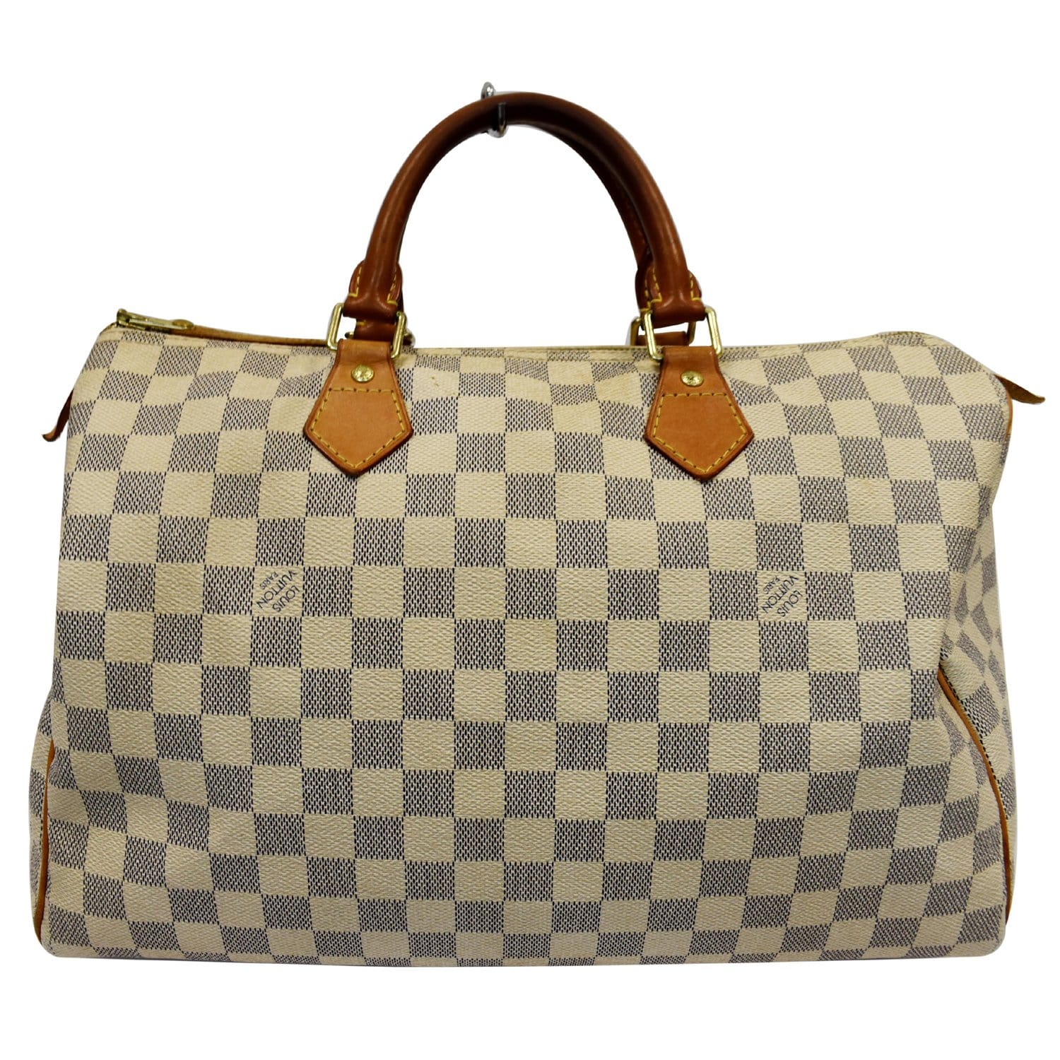 Louis Speedy Damier Azur Satchel Bag White Travel Bag