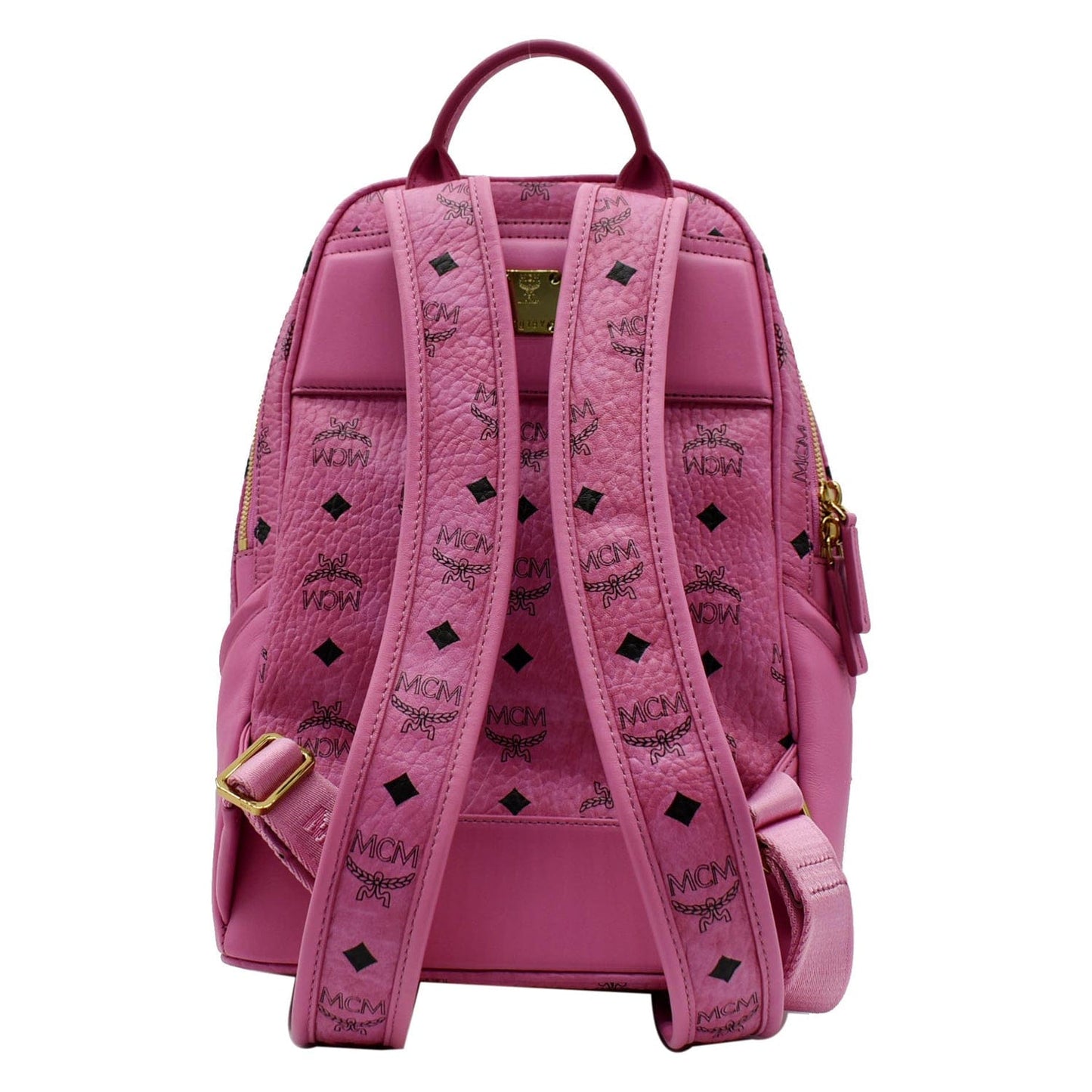MCM Duke Visetos Medium Backpack Leather Canvas