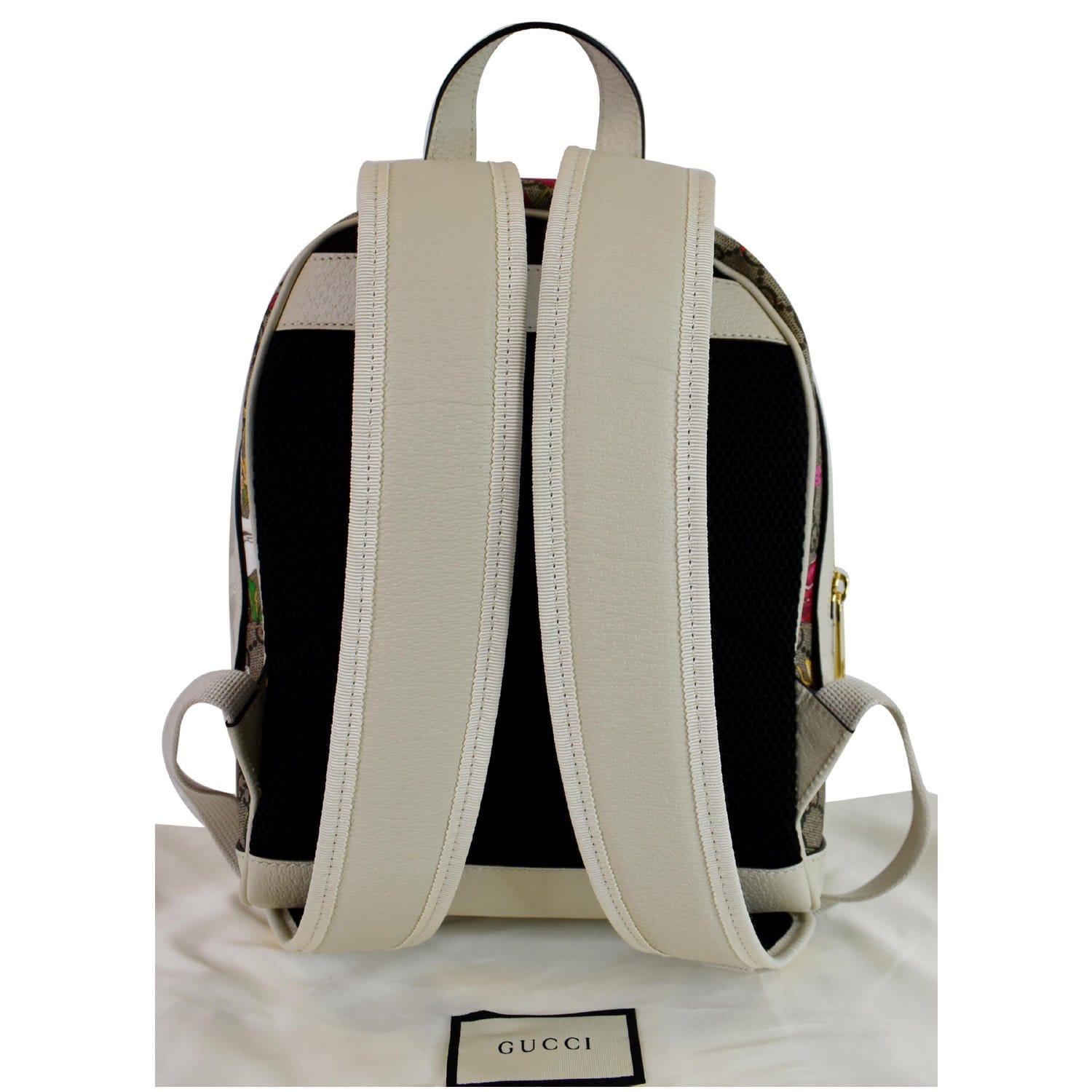 Gucci Ophidia Flora Supreme Backpack Bag Canvas Beige Beige 547965