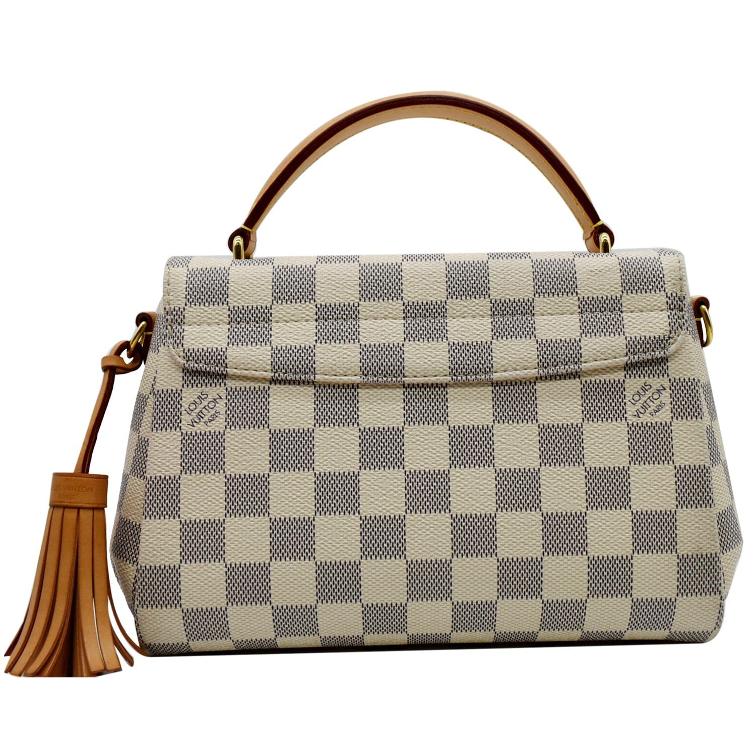 Louis Croisette Damier Azur Shoulder Crossbody Bag White